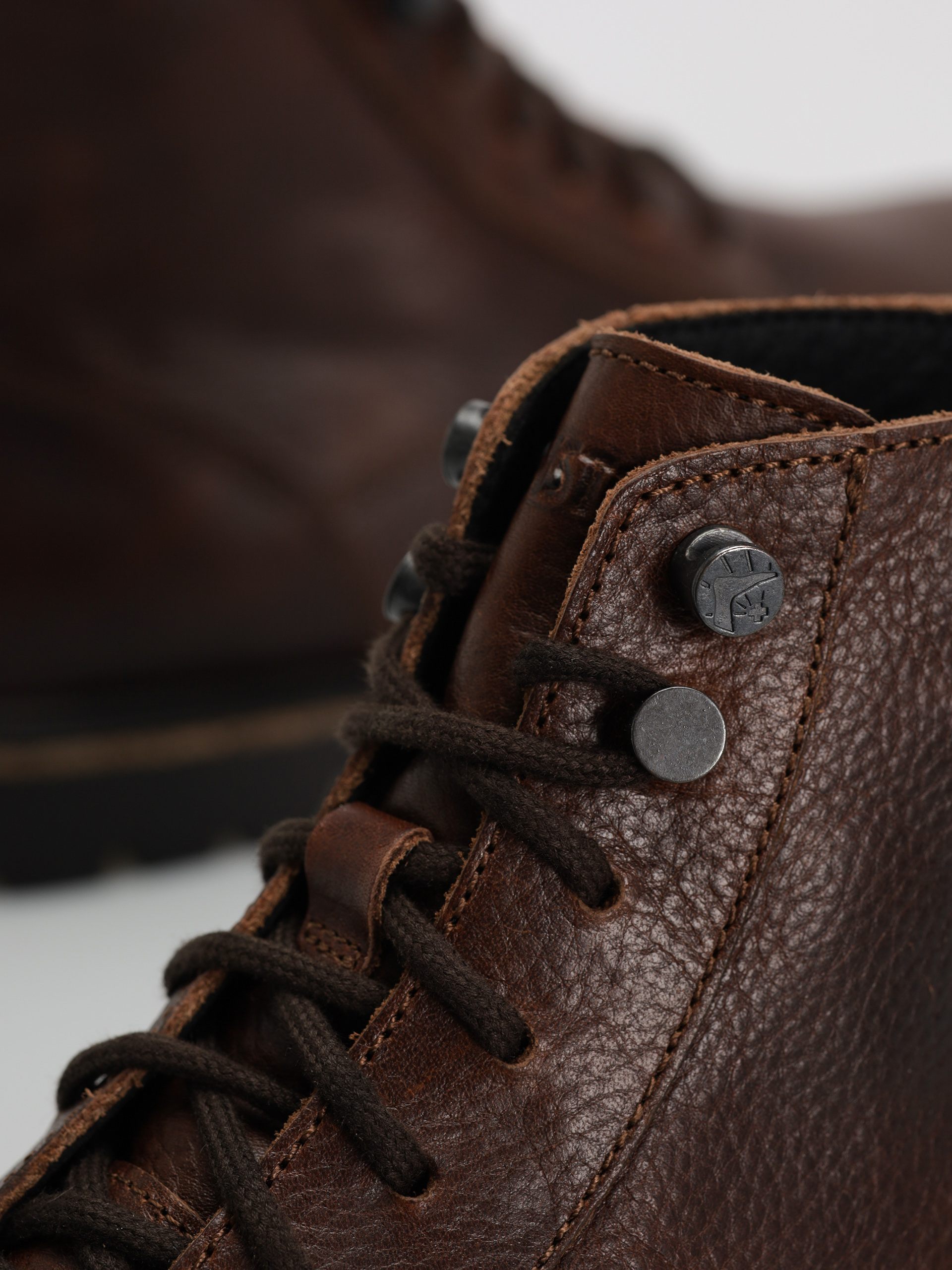 Birkenstock Highwood Lace Mid Natural Leather Regular Cipők (chocolate)