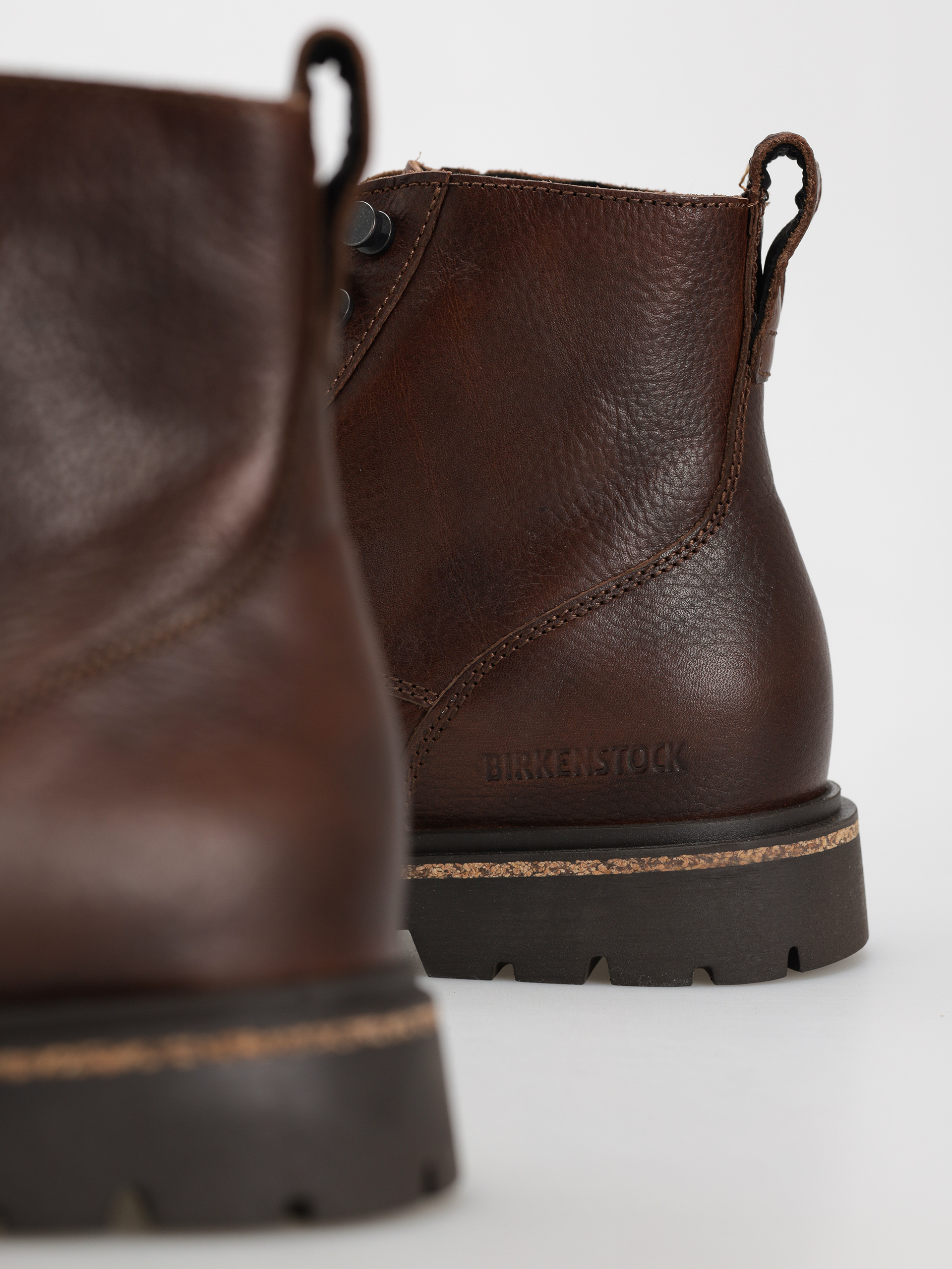 Birkenstock Highwood Lace Mid Natural Leather Regular Cipők (chocolate)