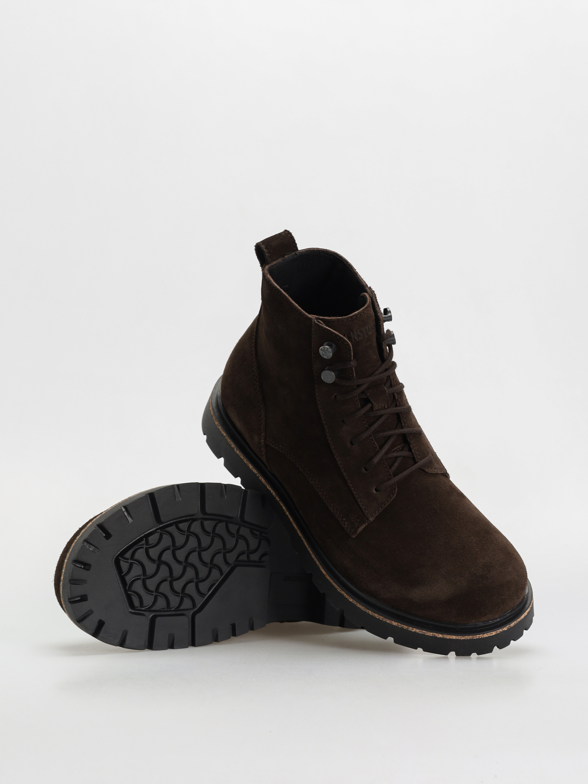 Birkenstock Highwood Lace Mid Suede Leather Regular Cipők (mocha)