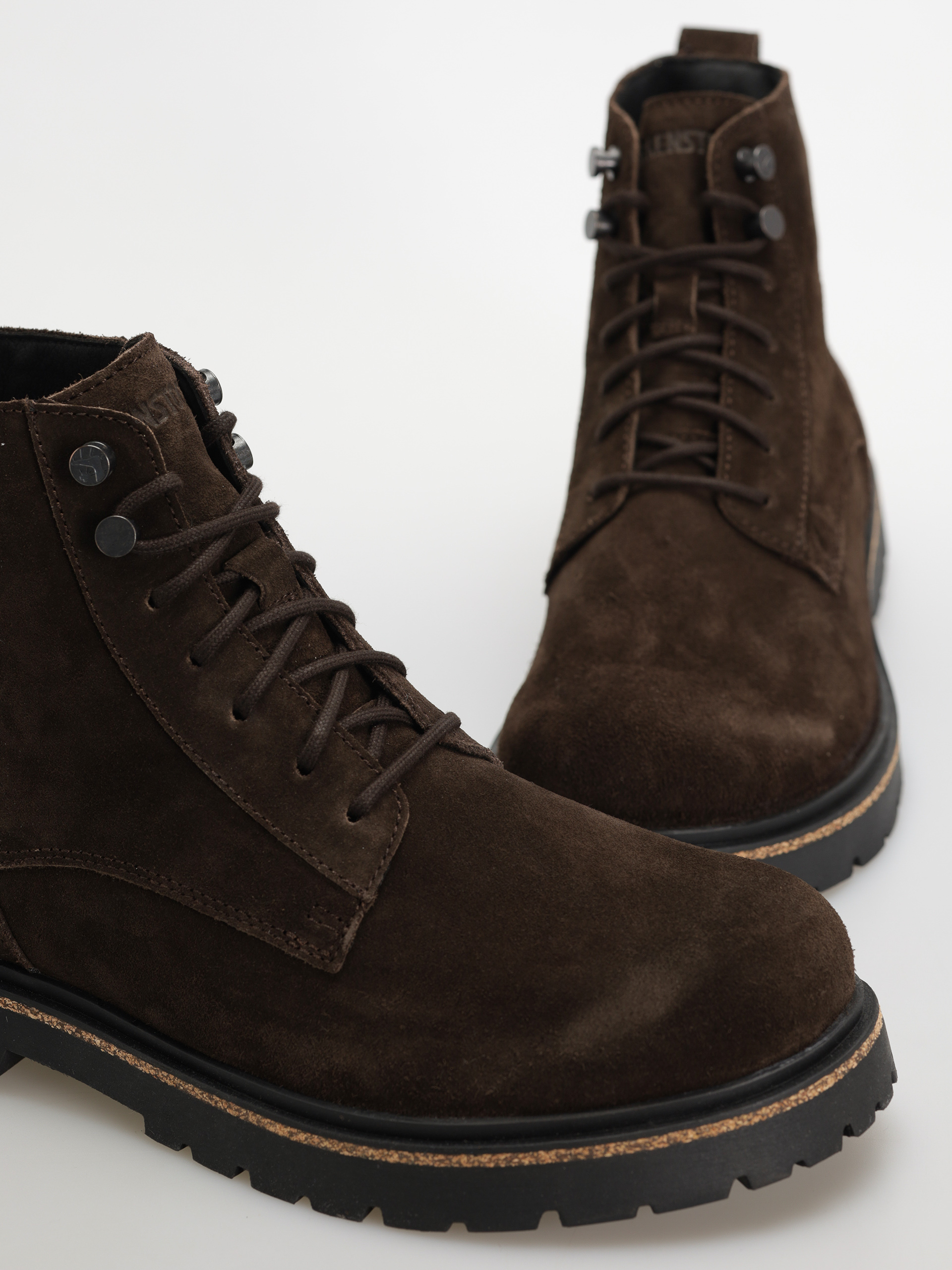 Birkenstock Highwood Lace Mid Suede Leather Regular Cipők (mocha)