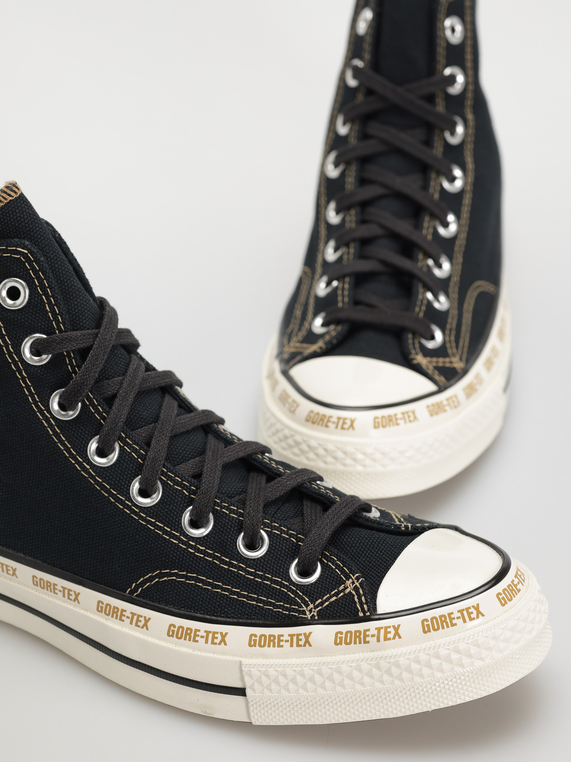 Converse Chuck 70 GTX Hi Tornacipők (black/toadstool tan/egret)