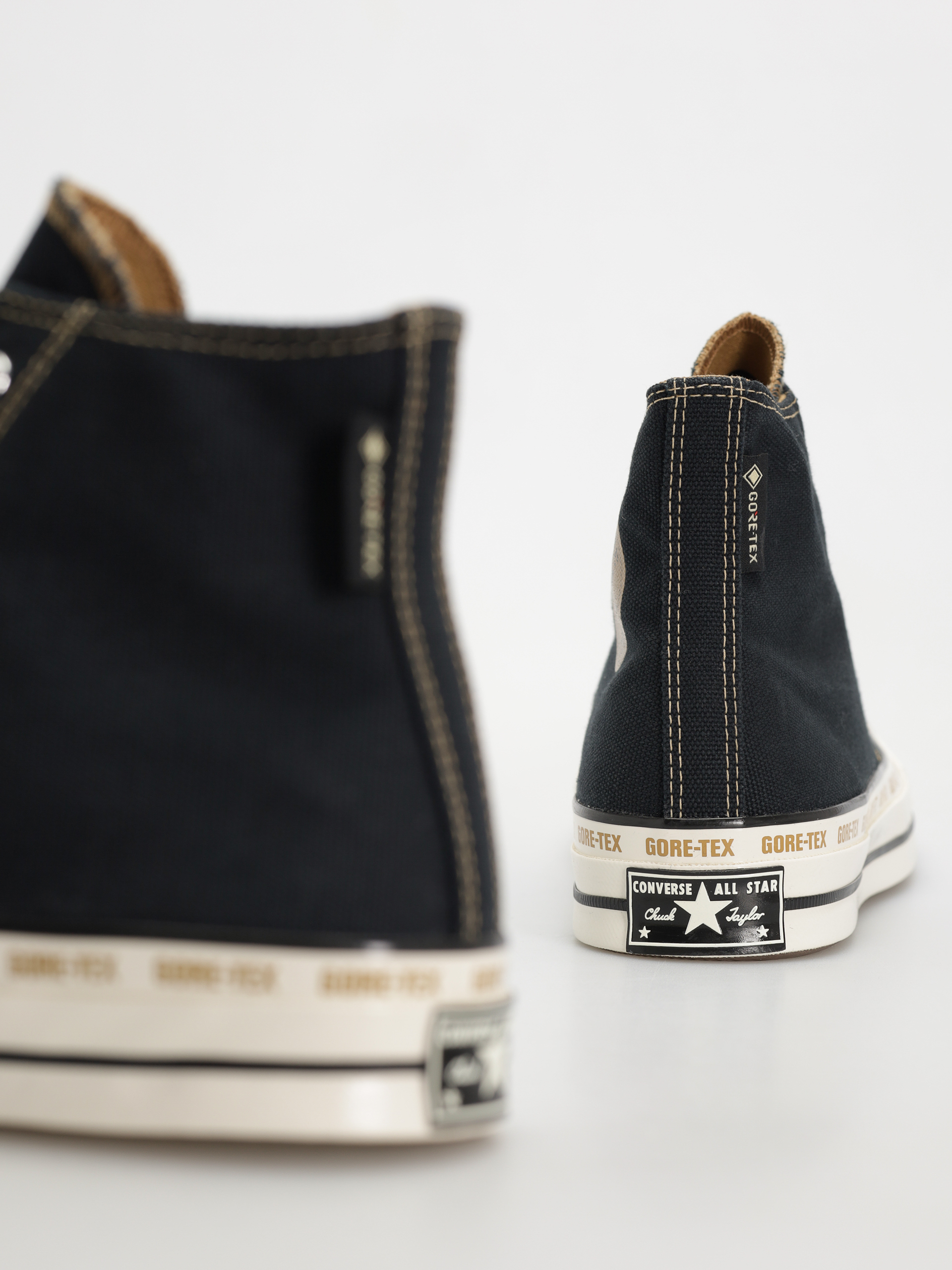 Converse Chuck 70 GTX Hi Tornacipők (black/toadstool tan/egret)