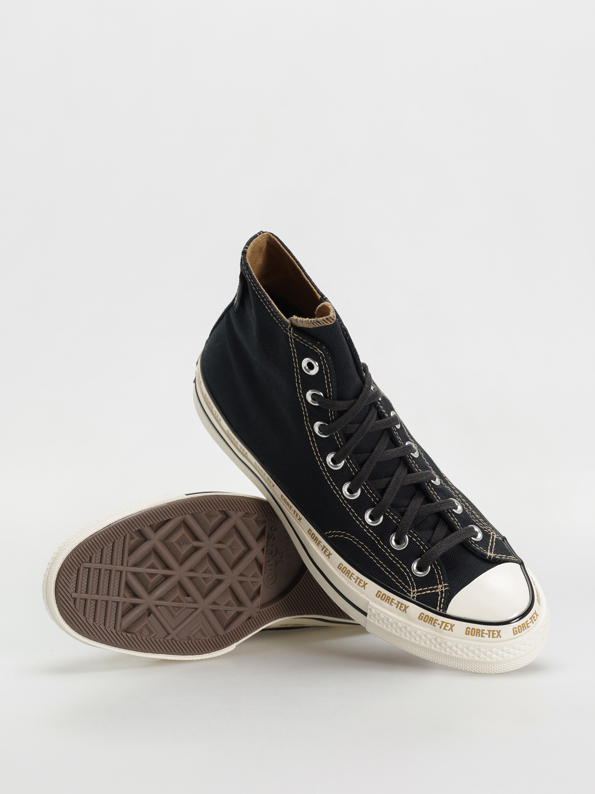 Converse Chuck 70 GTX Hi Tornacipők (black/toadstool tan/egret)