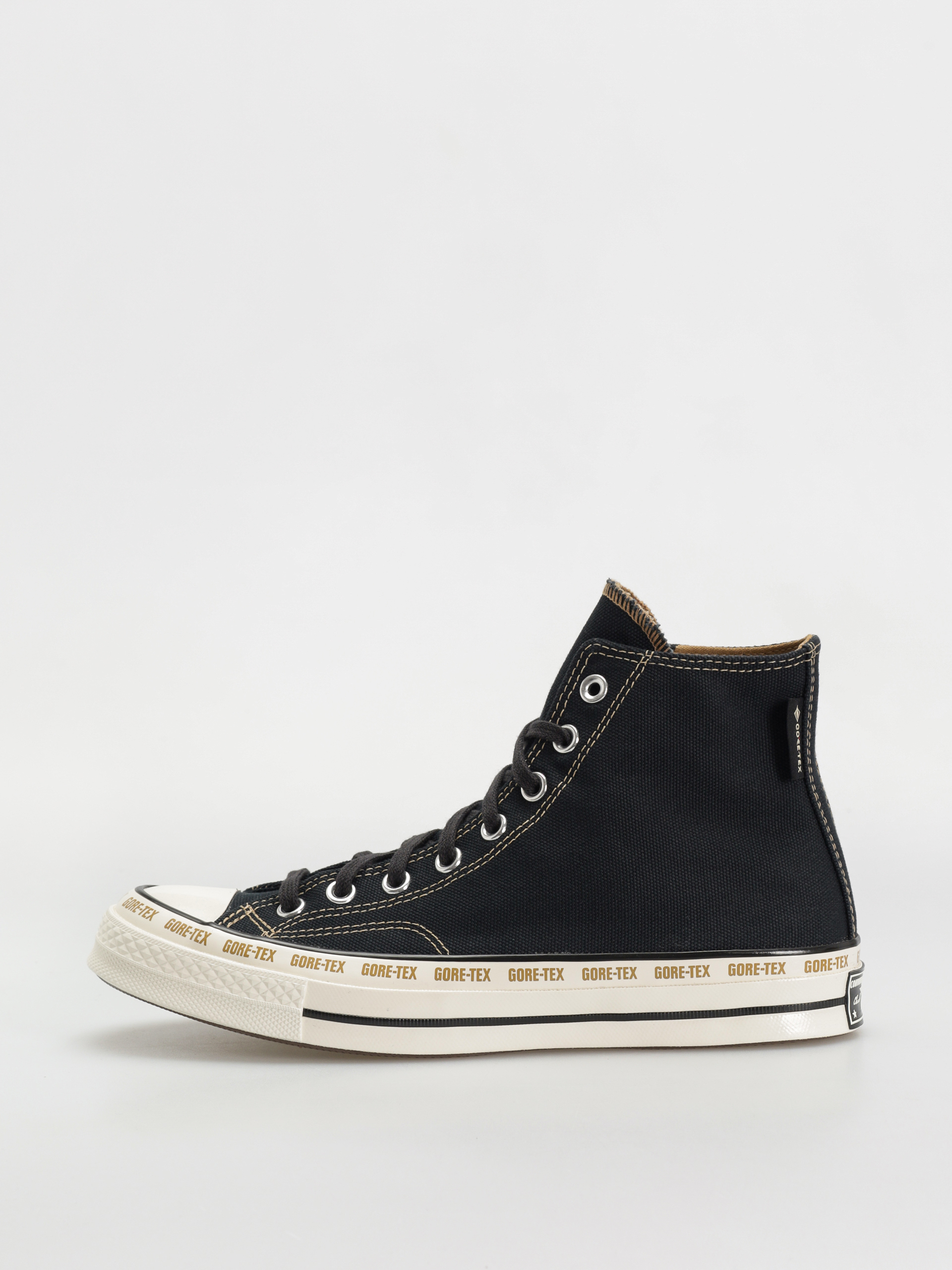 Converse Chuck 70 GTX Hi Tornacipők (black/toadstool tan/egret)