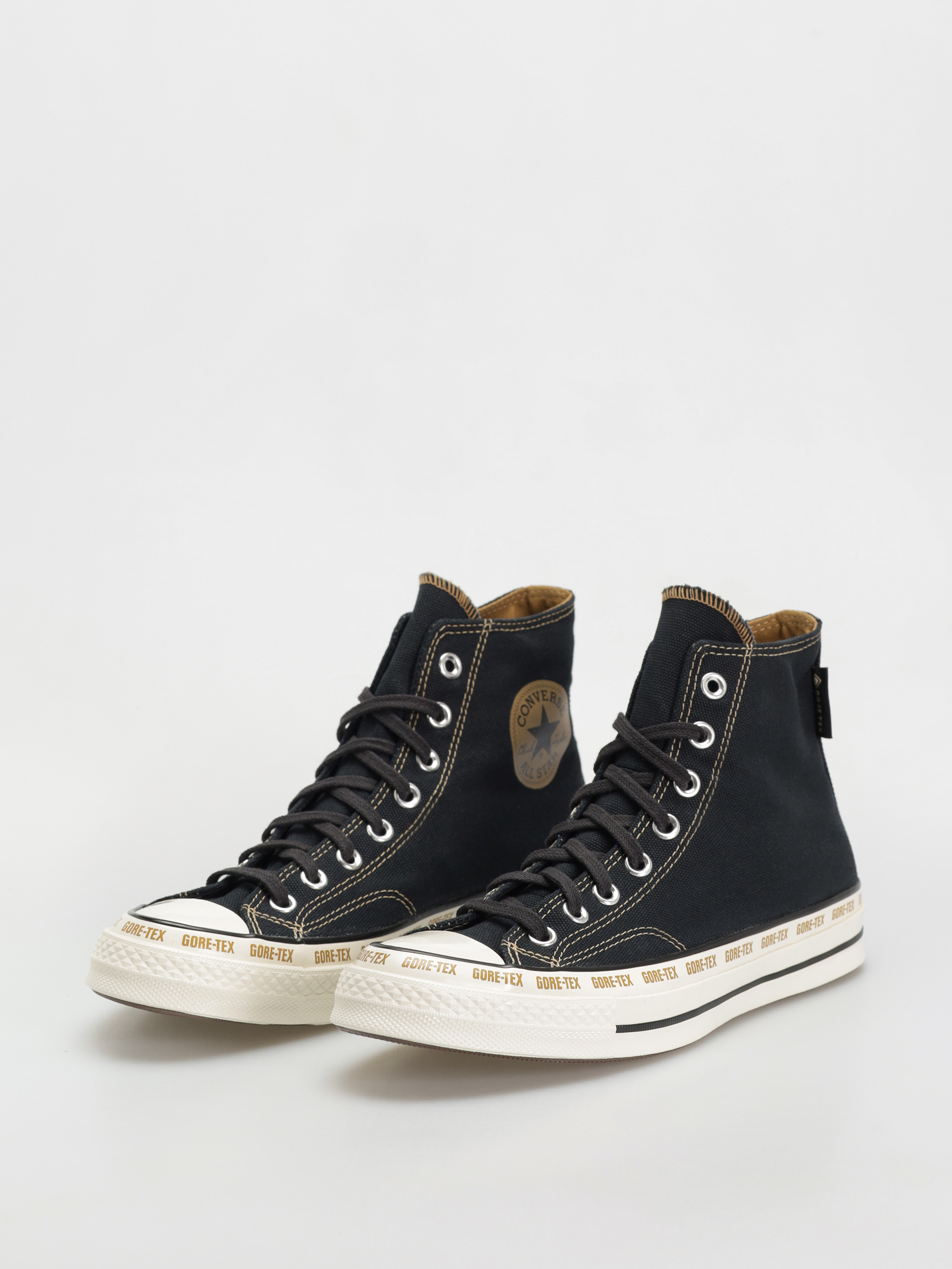 Converse Chuck 70 GTX Hi Tornacipők (black/toadstool tan/egret)
