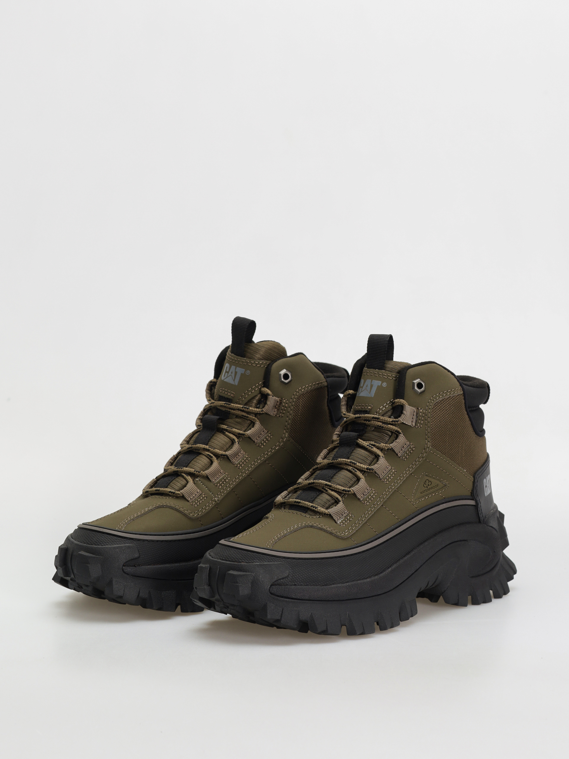Caterpillar Intruder Galosh 2.0 Mid Wp Cipők (dark olive/black)