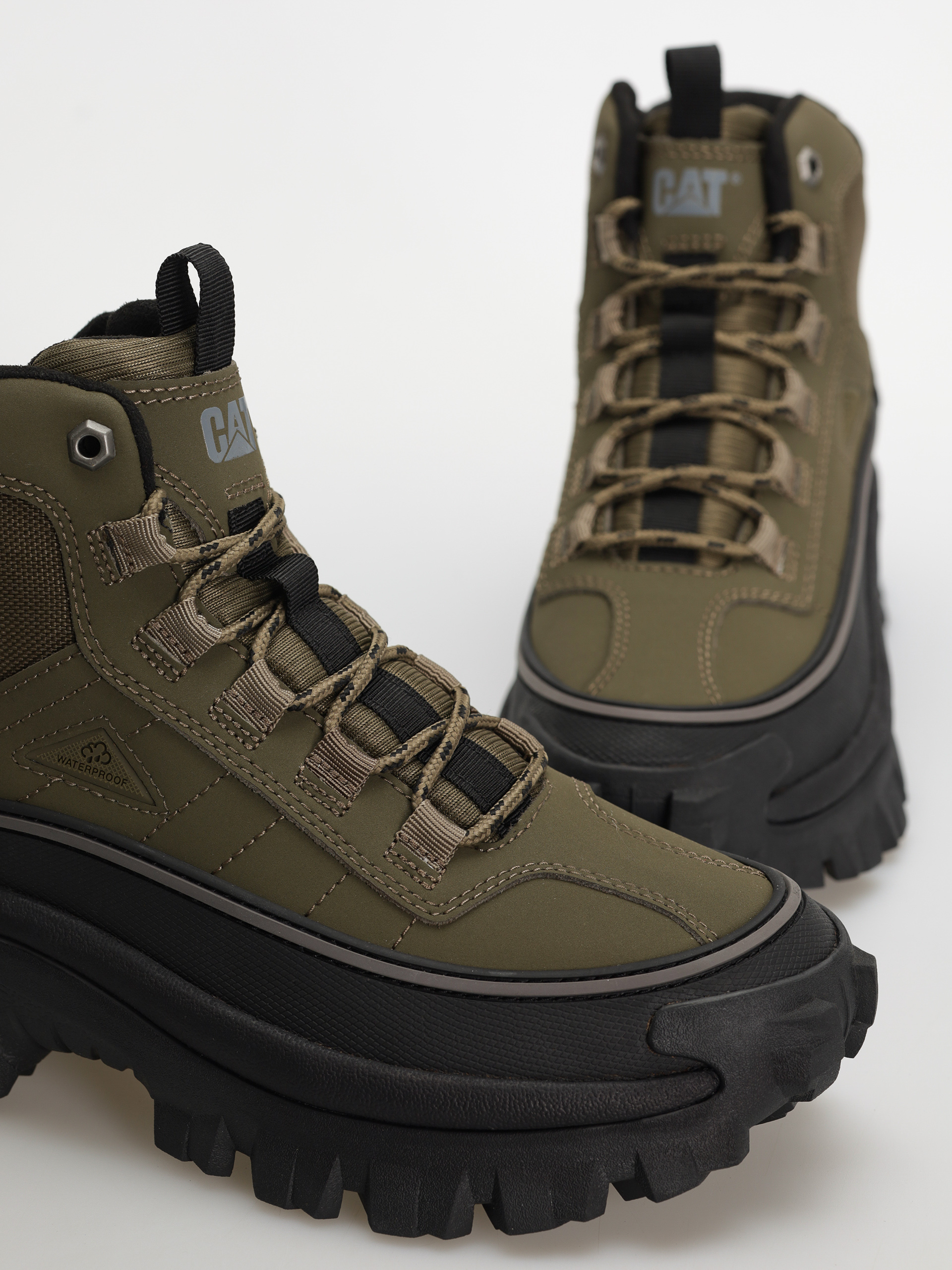 Caterpillar Intruder Galosh 2.0 Mid Wp Cipők (dark olive/black)