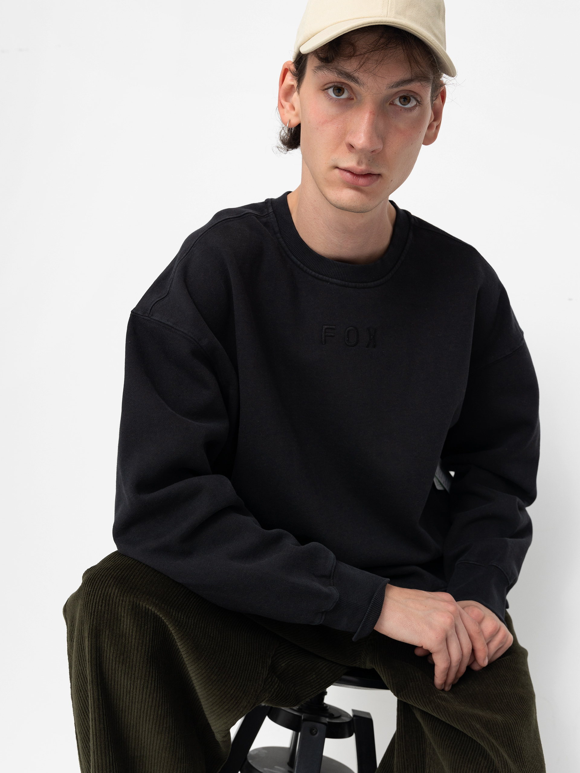 Pulóver Fox Wordmark (black)