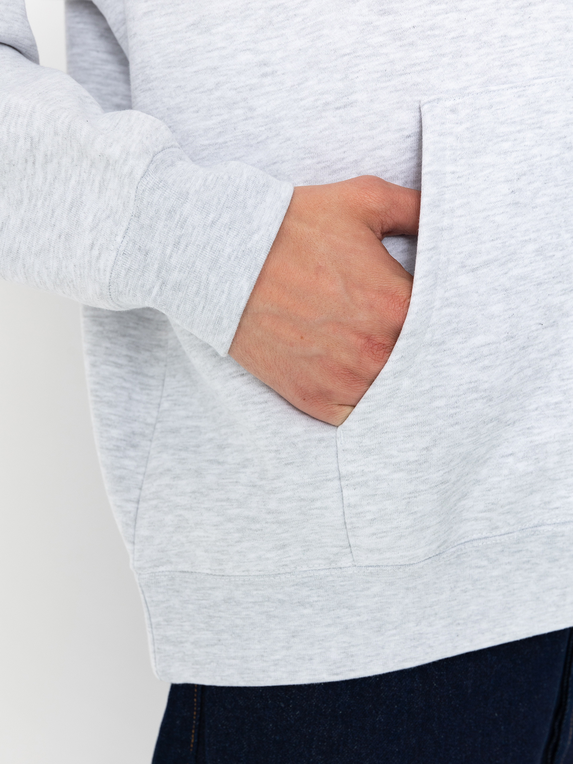 Kapucnis pulóver OBEY Rhythm HD (ash grey)