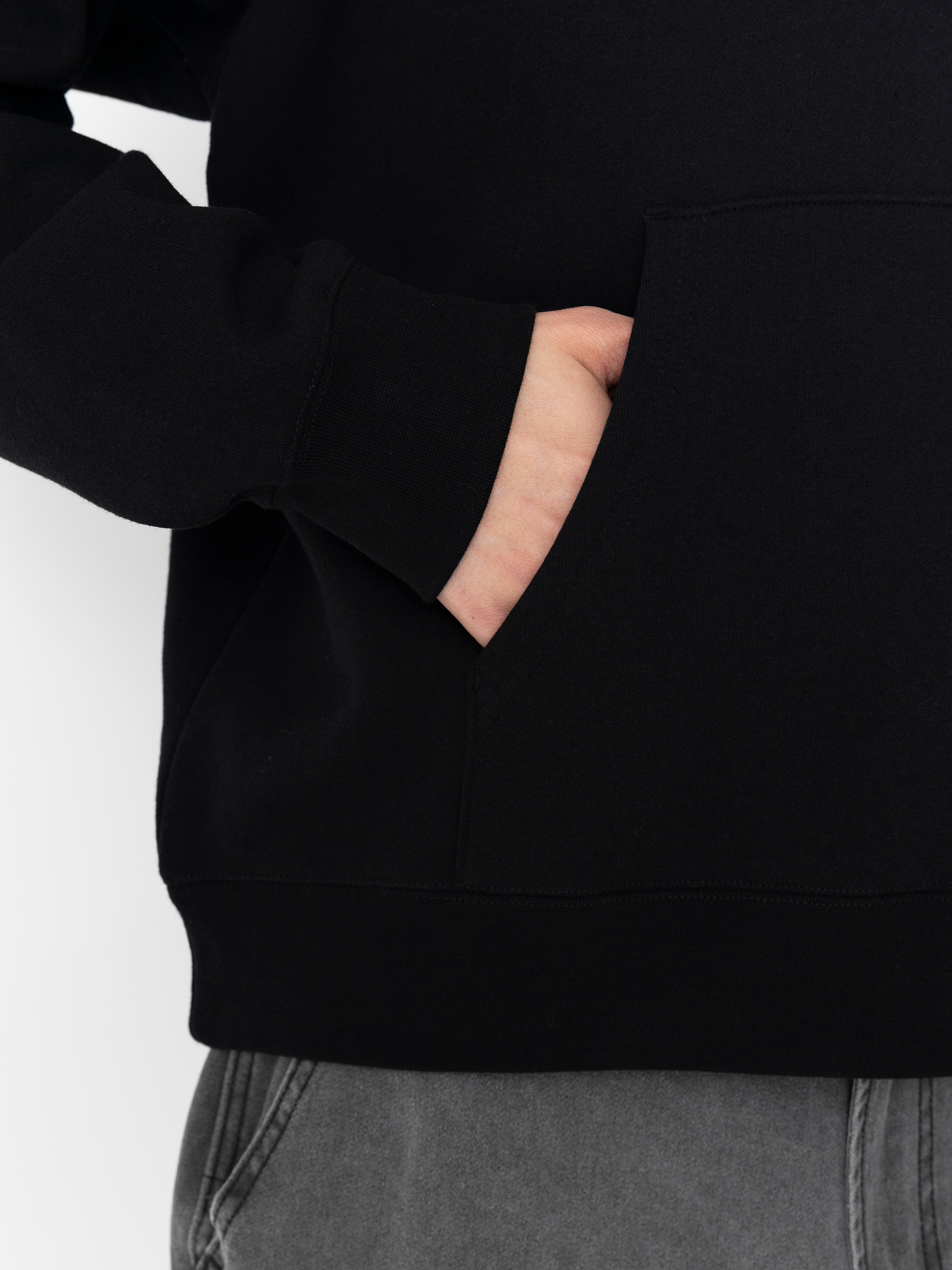 OBEY Studios Icon HD Kapucnis pulóver (black)