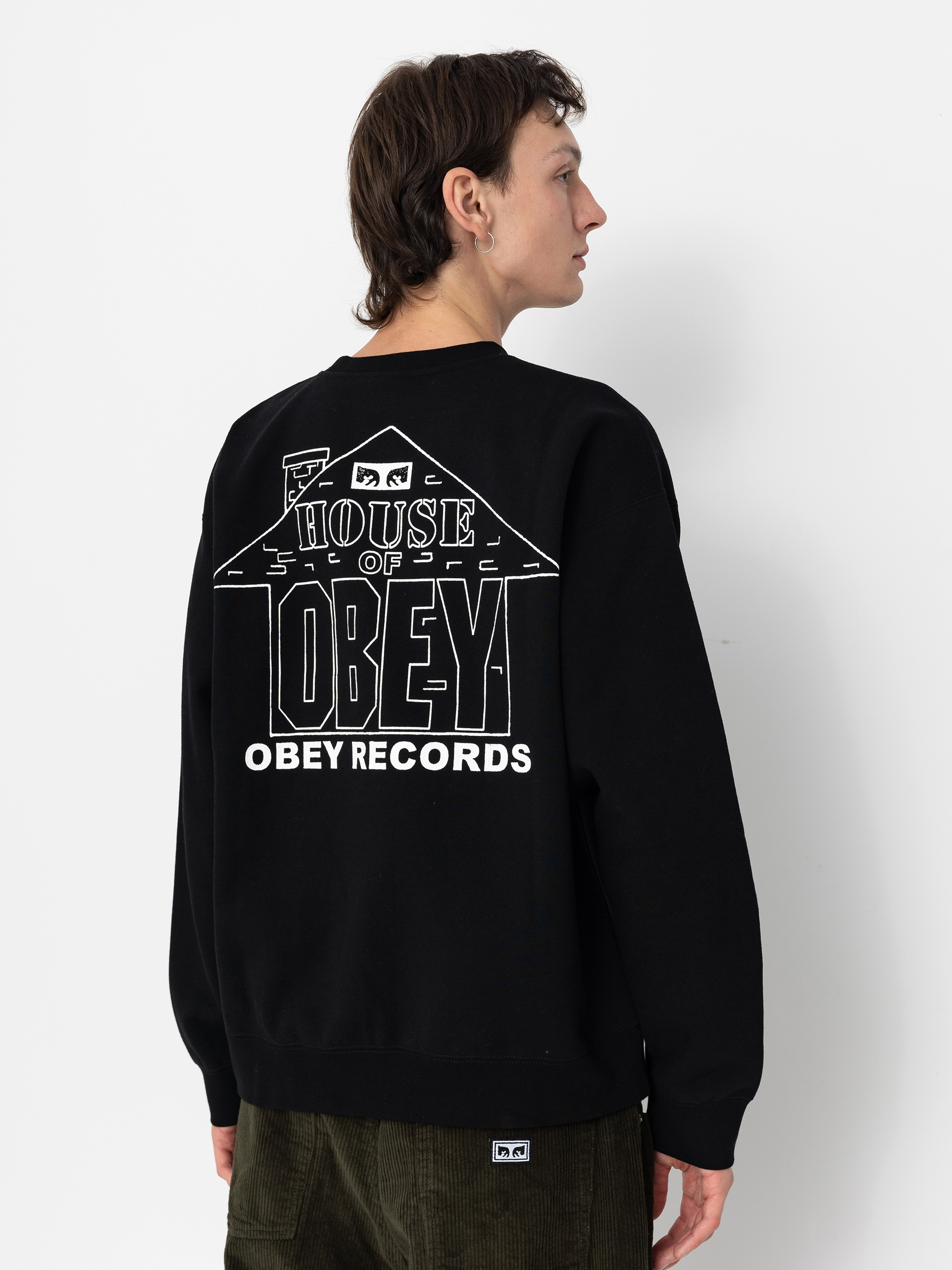 OBEY House Of Obey Records Pulóver
