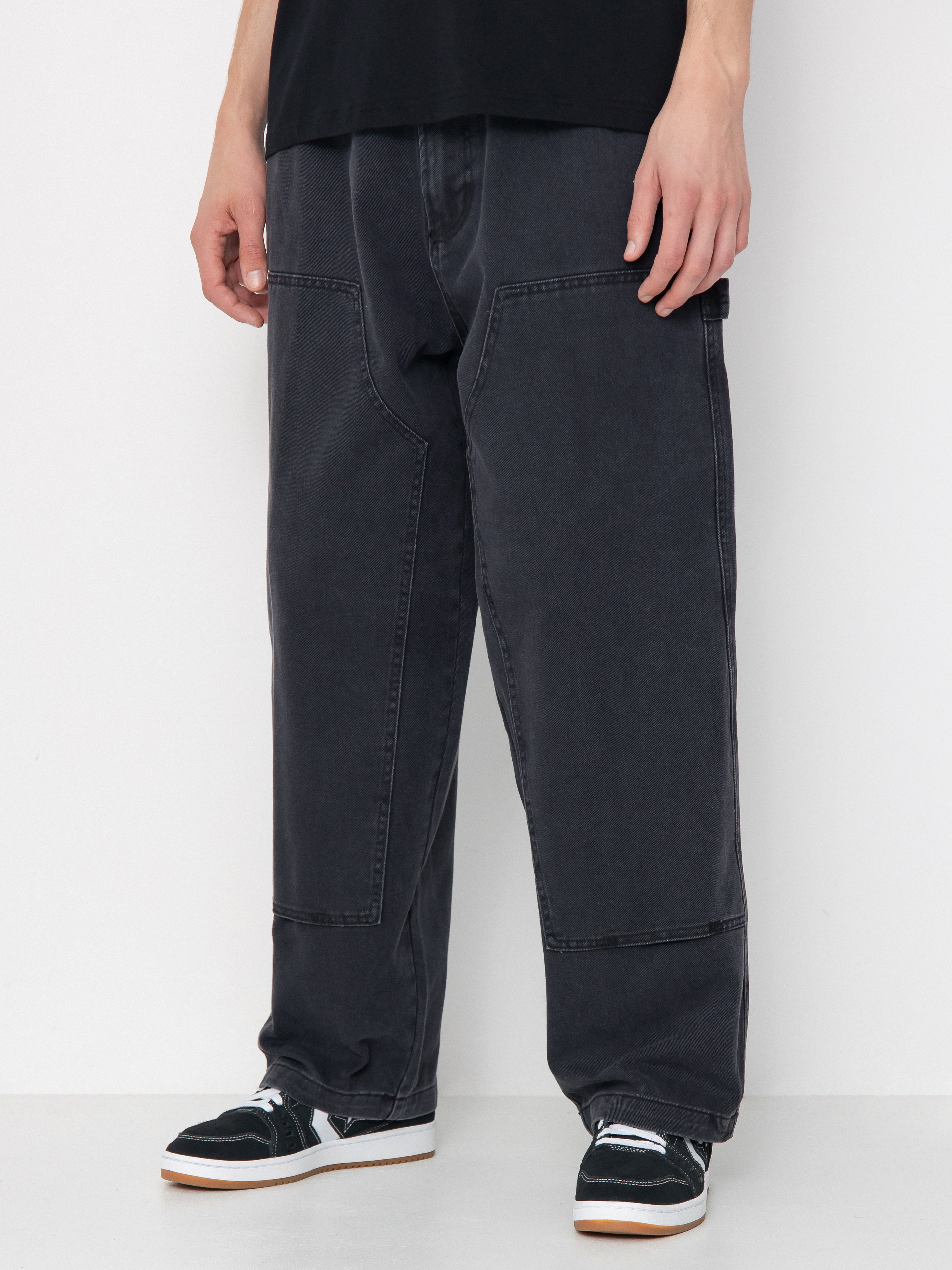 OBEY Bigwig Denim Carpenter Kisnadrág (black faded wash)