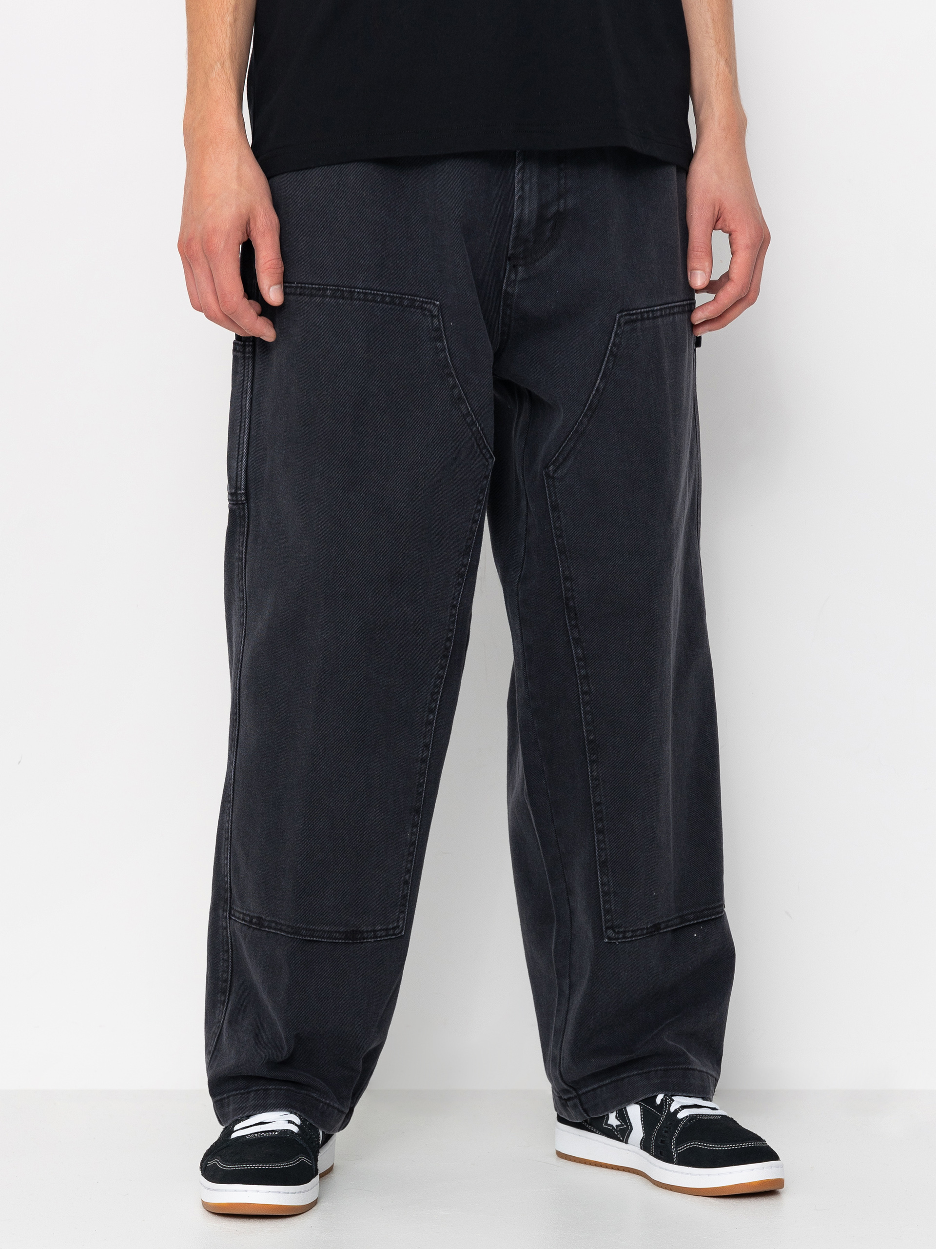 OBEY Bigwig Denim Carpenter Kisnadrág (black faded wash)