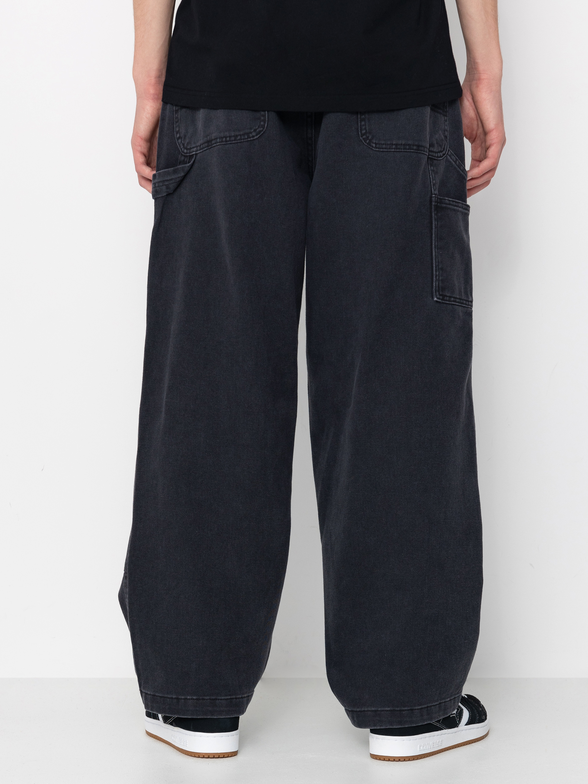 OBEY Bigwig Denim Carpenter Kisnadrág (black faded wash)