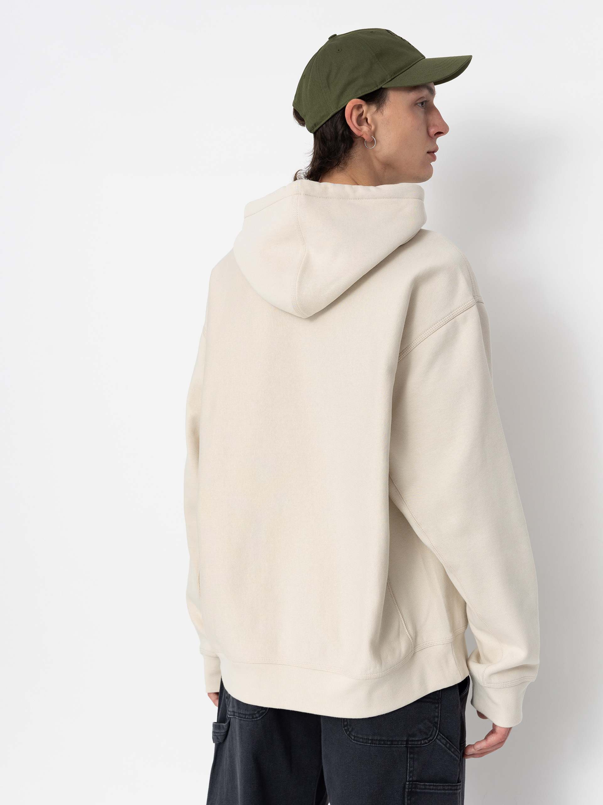 Carhartt WIP American Script HD Kapucnis pulóver (moonbeam)