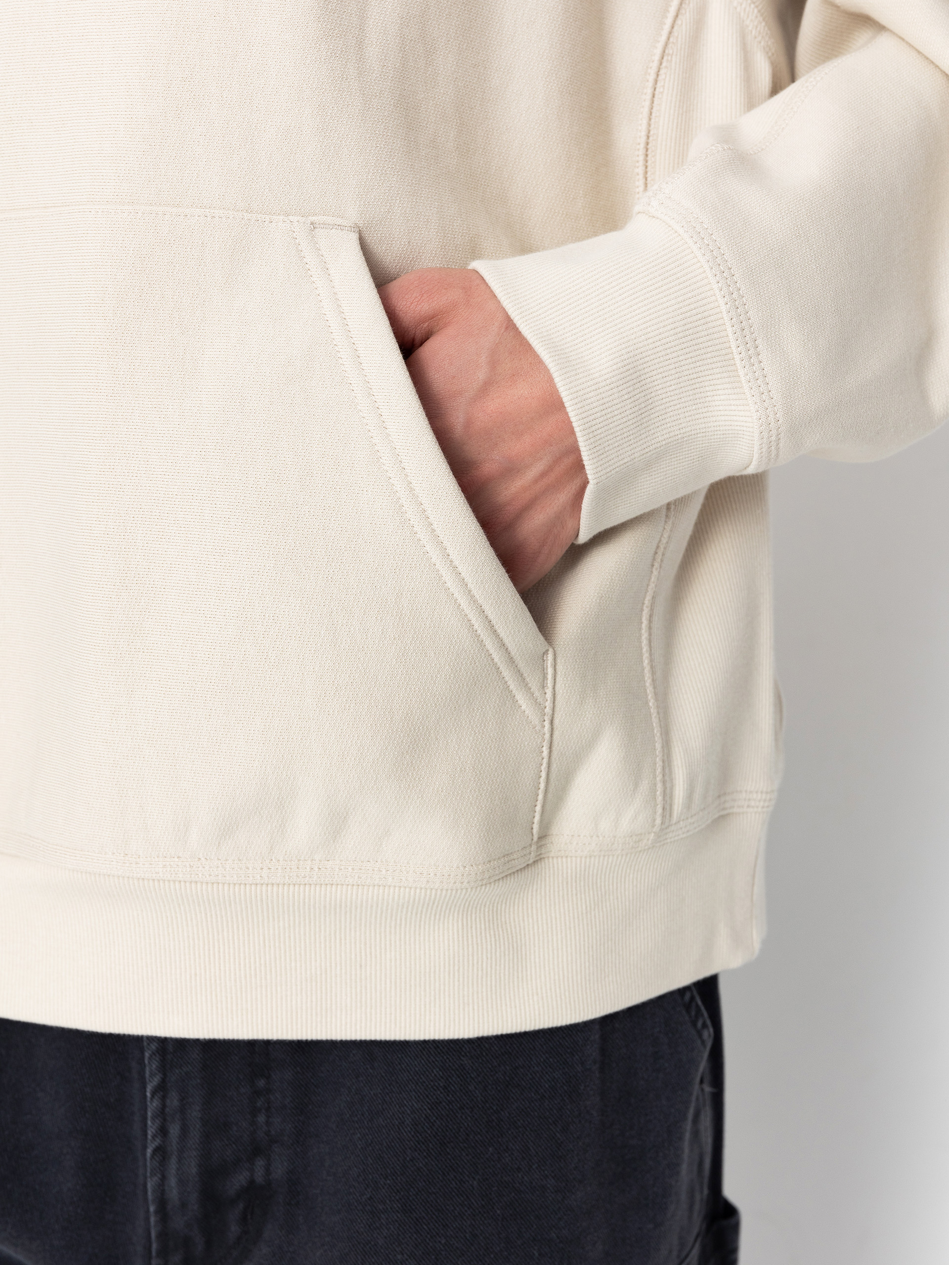 Carhartt WIP American Script HD Kapucnis pulóver (moonbeam)