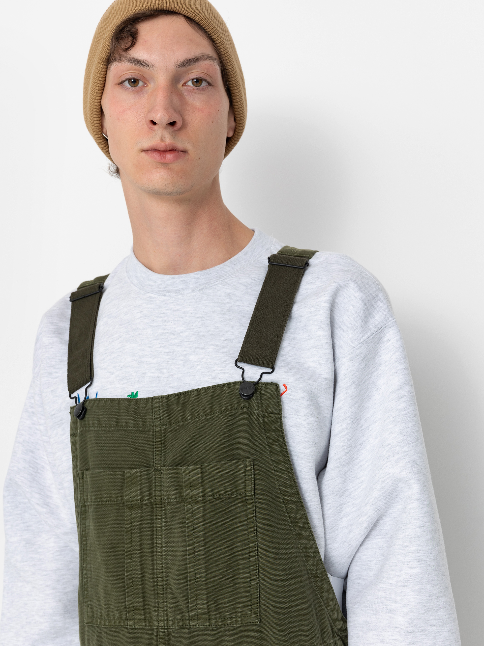 Kisnadrág Carhartt WIP Cargo Bib Overall (tarragon)