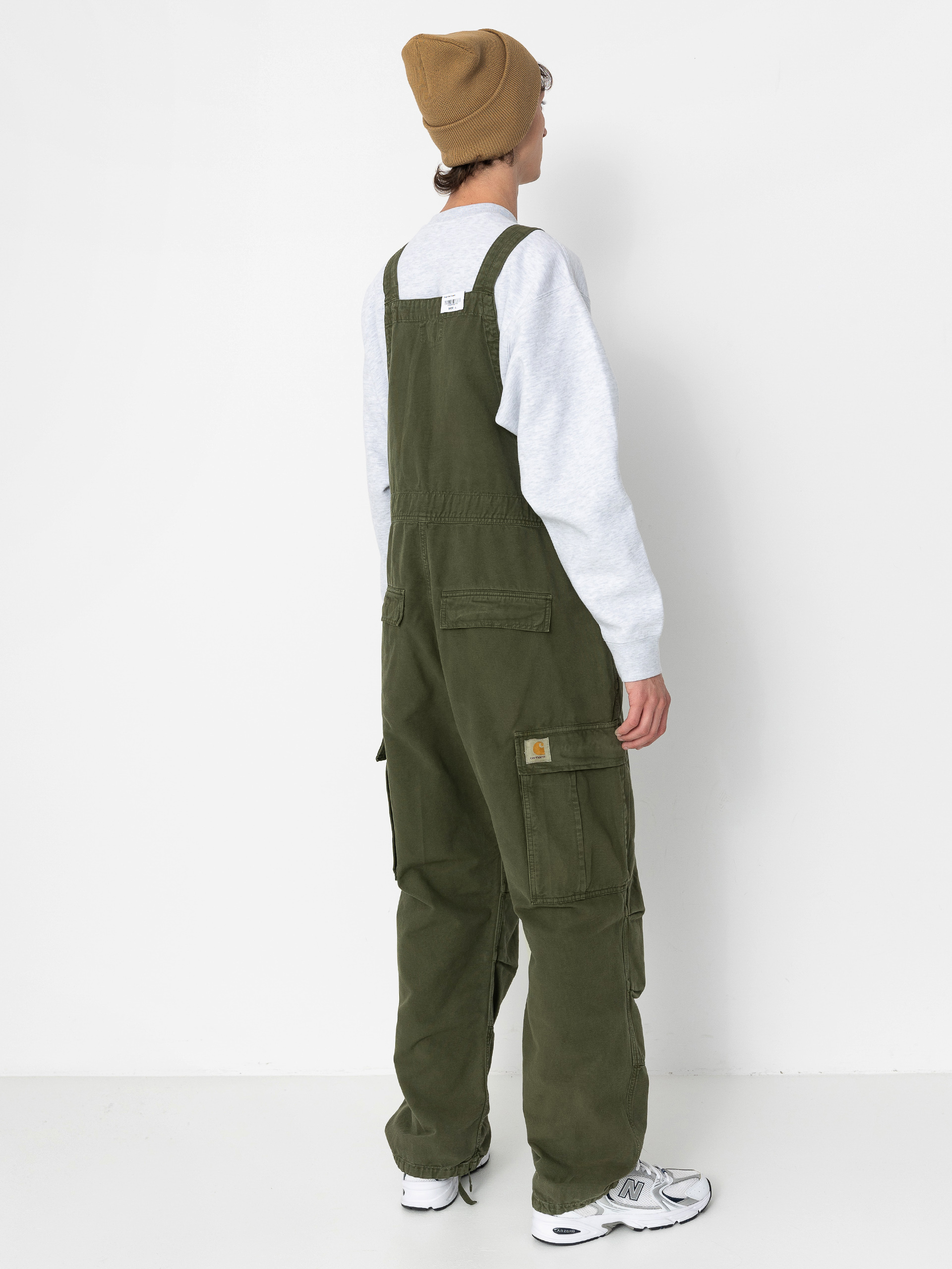 Kisnadrág Carhartt WIP Cargo Bib Overall (tarragon)