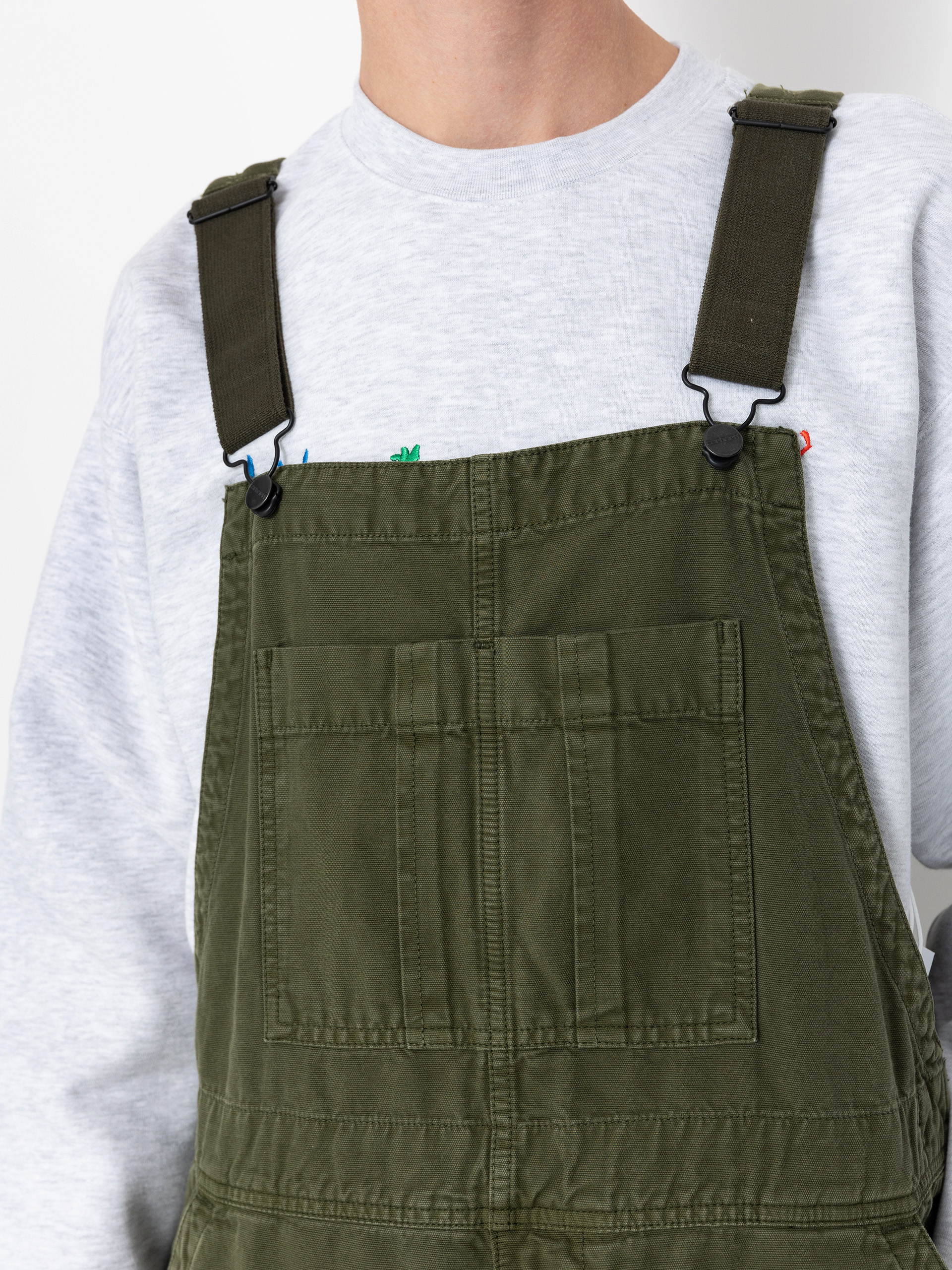 Kisnadrág Carhartt WIP Cargo Bib Overall (tarragon)
