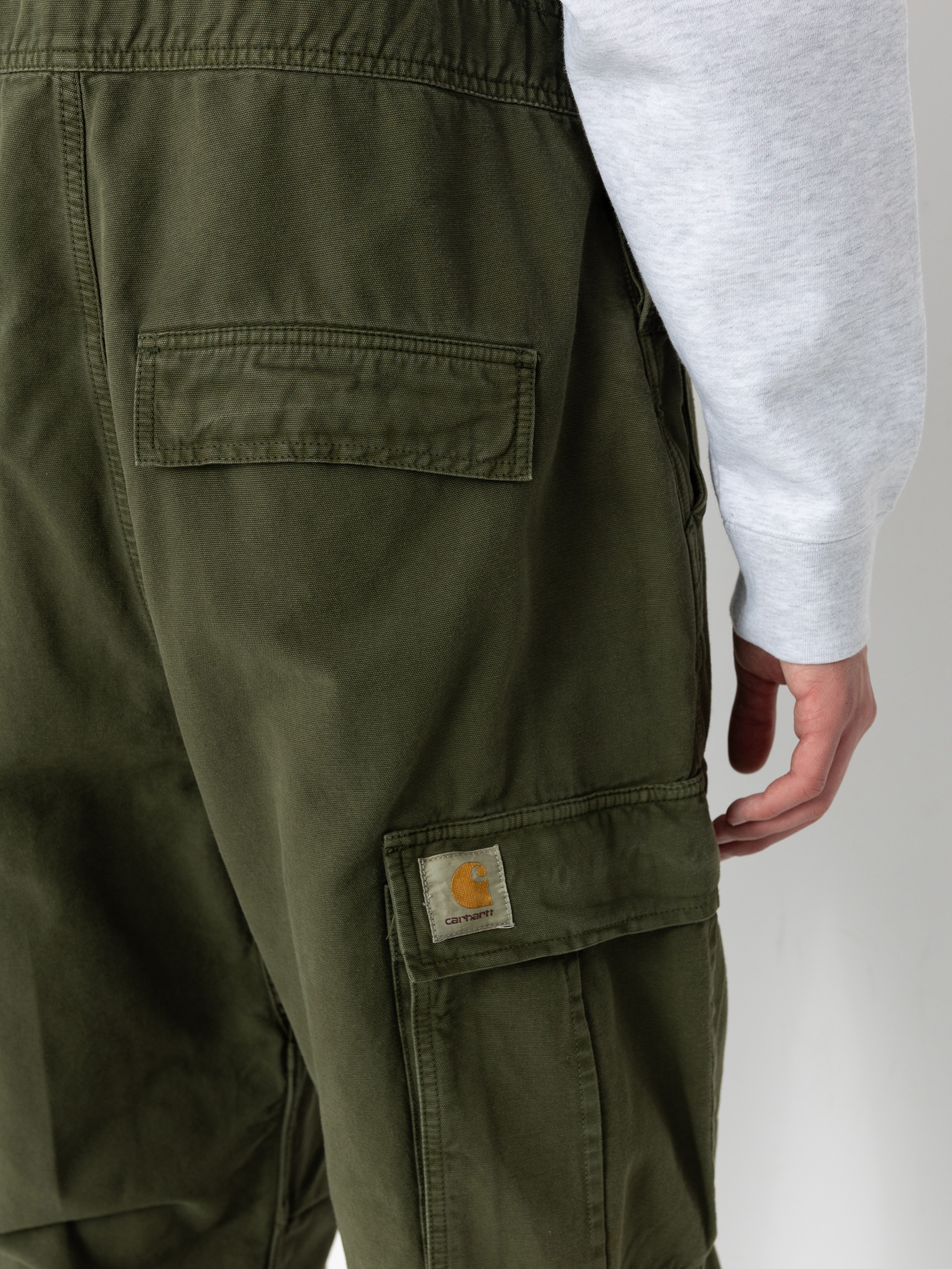Kisnadrág Carhartt WIP Cargo Bib Overall (tarragon)