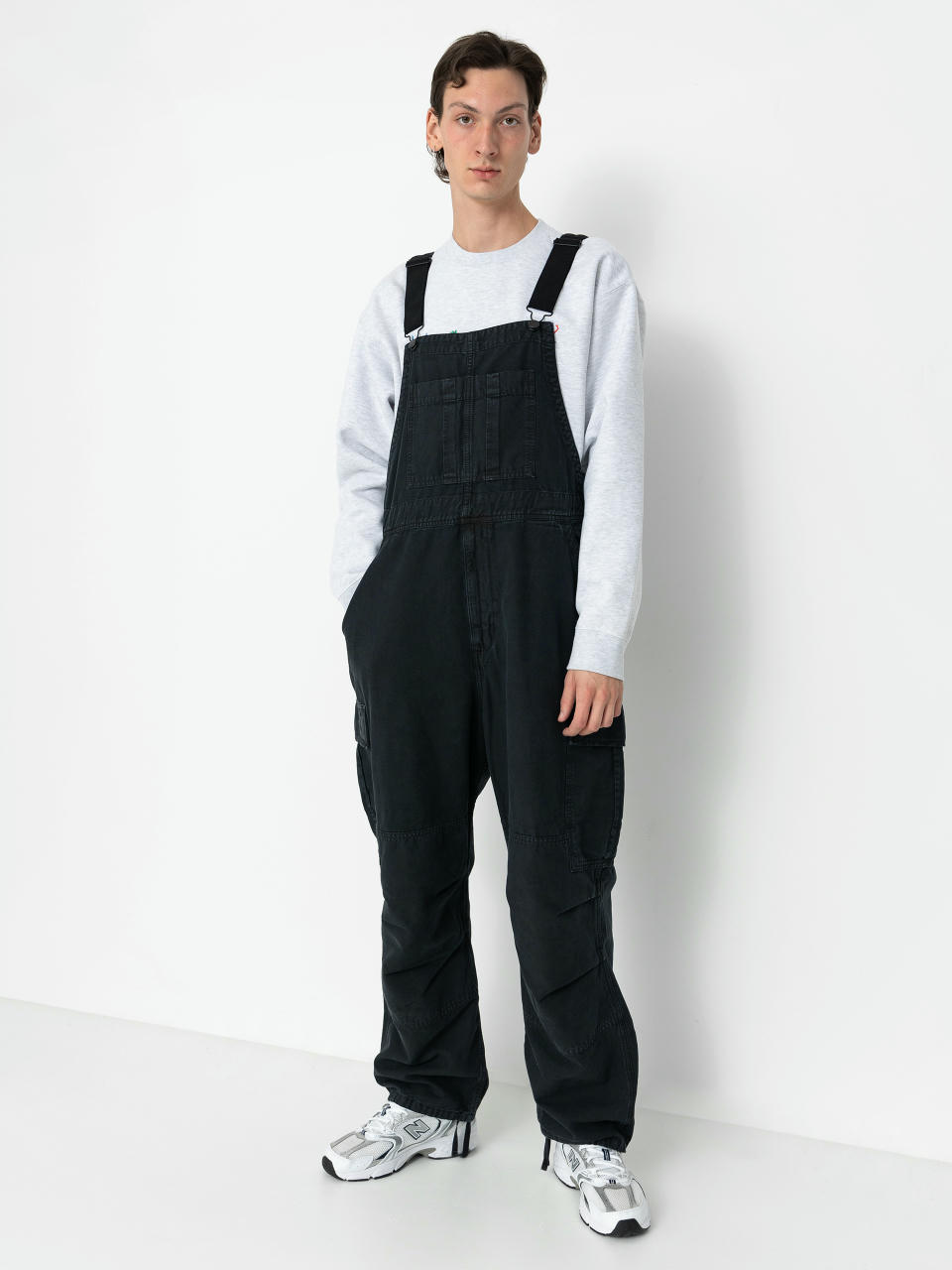 Kisnadrág Carhartt WIP Cargo Bib Overall (black)