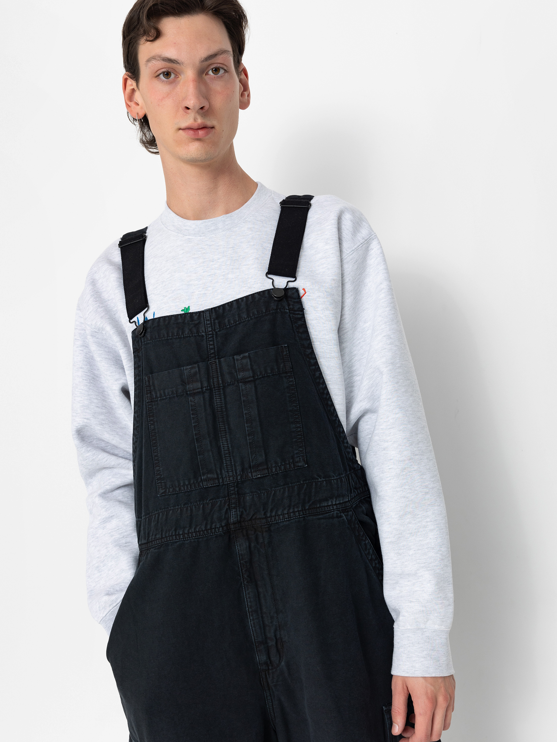 Kisnadrág Carhartt WIP Cargo Bib Overall (black)