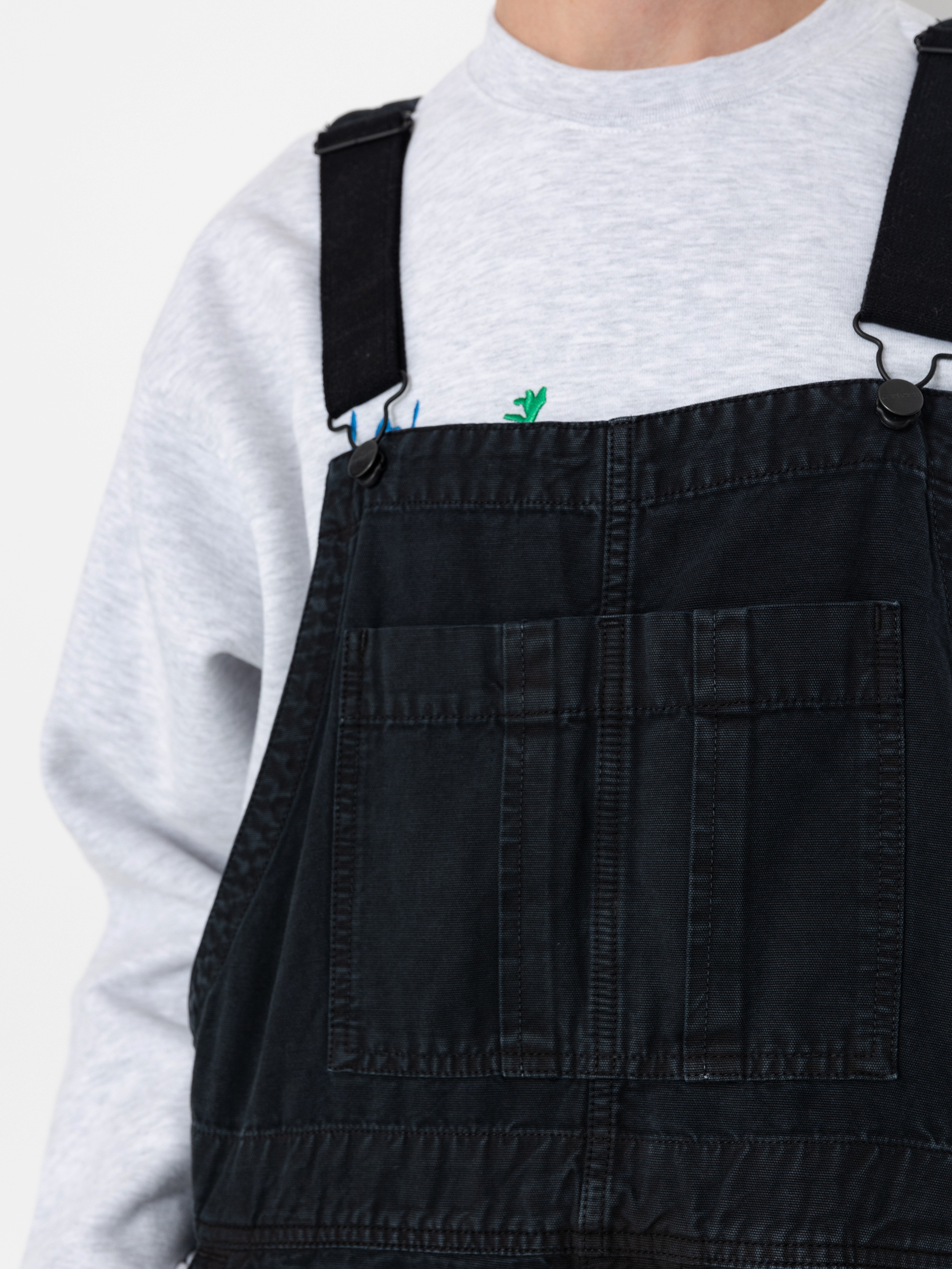 Kisnadrág Carhartt WIP Cargo Bib Overall (black)