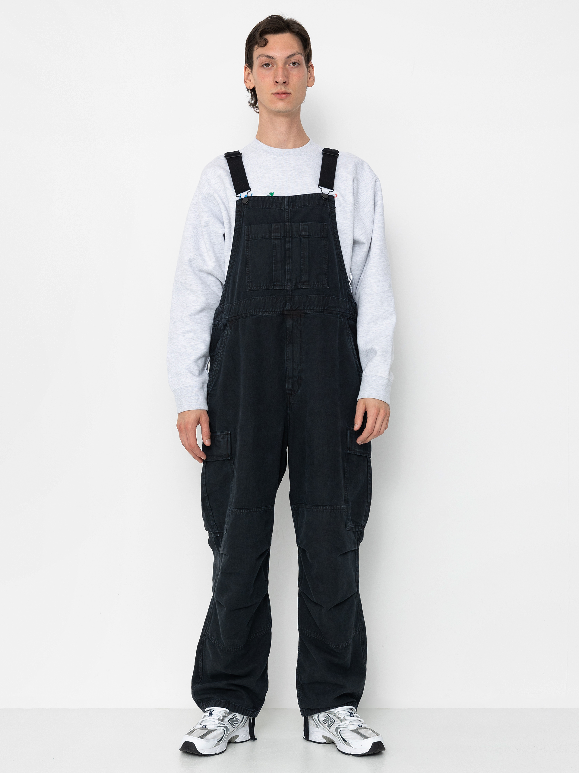 Kisnadrág Carhartt WIP Cargo Bib Overall (black)
