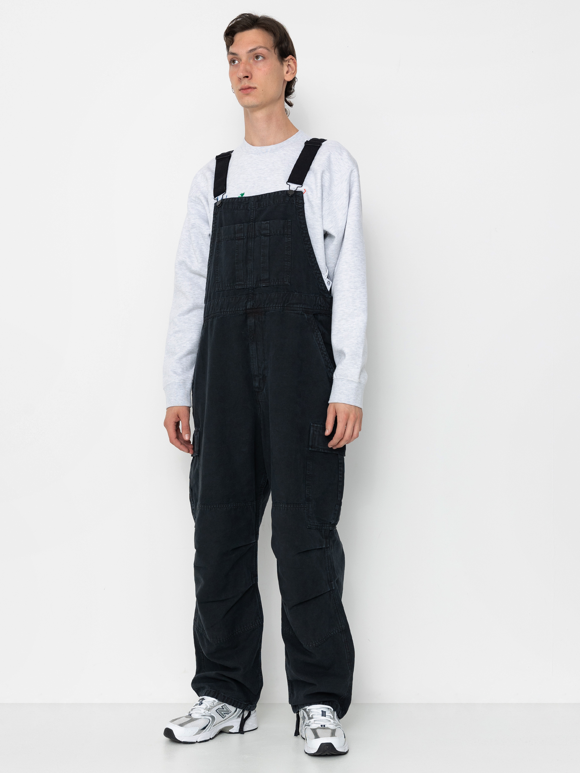 Kisnadrág Carhartt WIP Cargo Bib Overall (black)