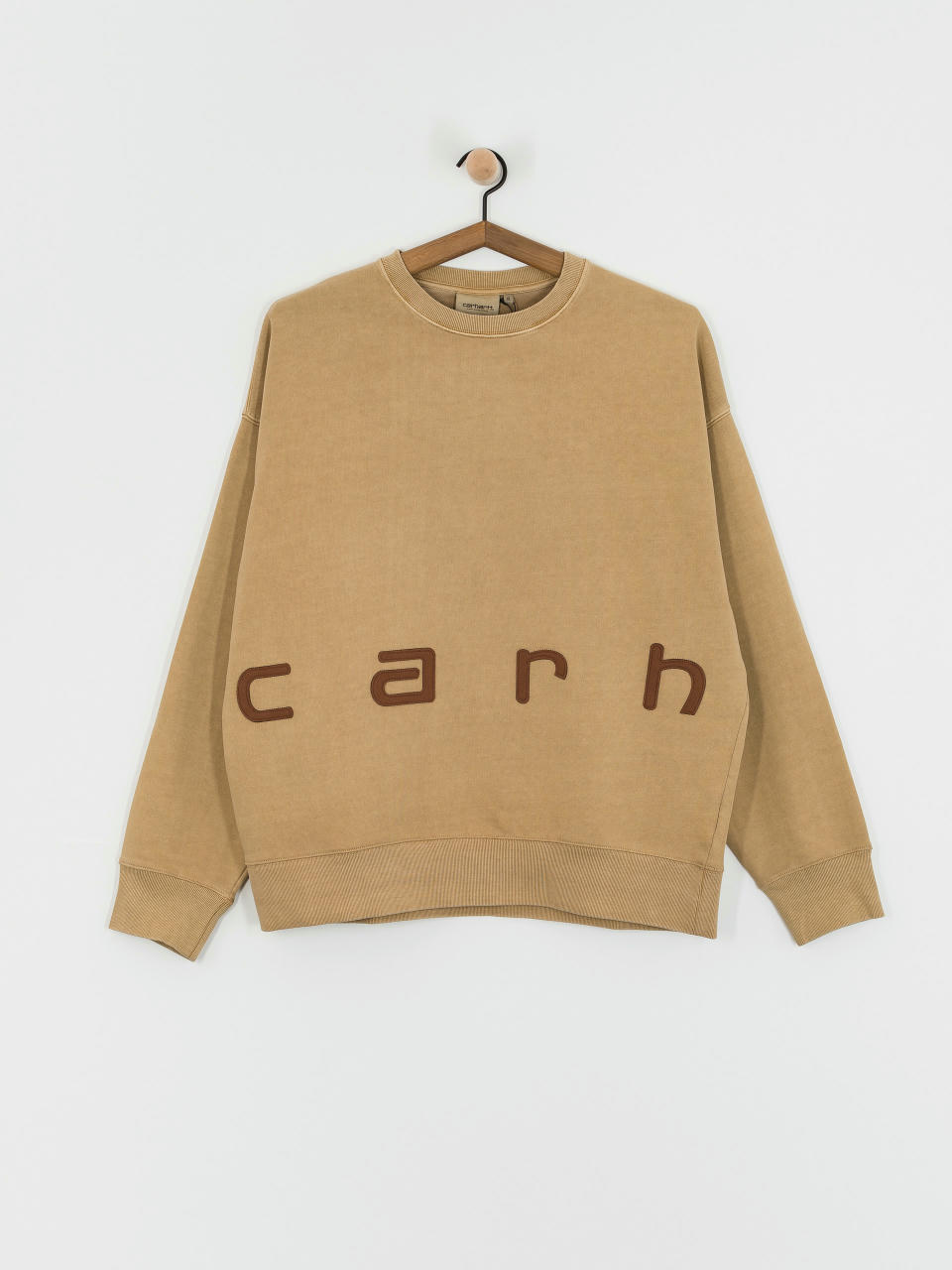 Carhartt WIP Felt Script Pulóver (peanut/tobacco)