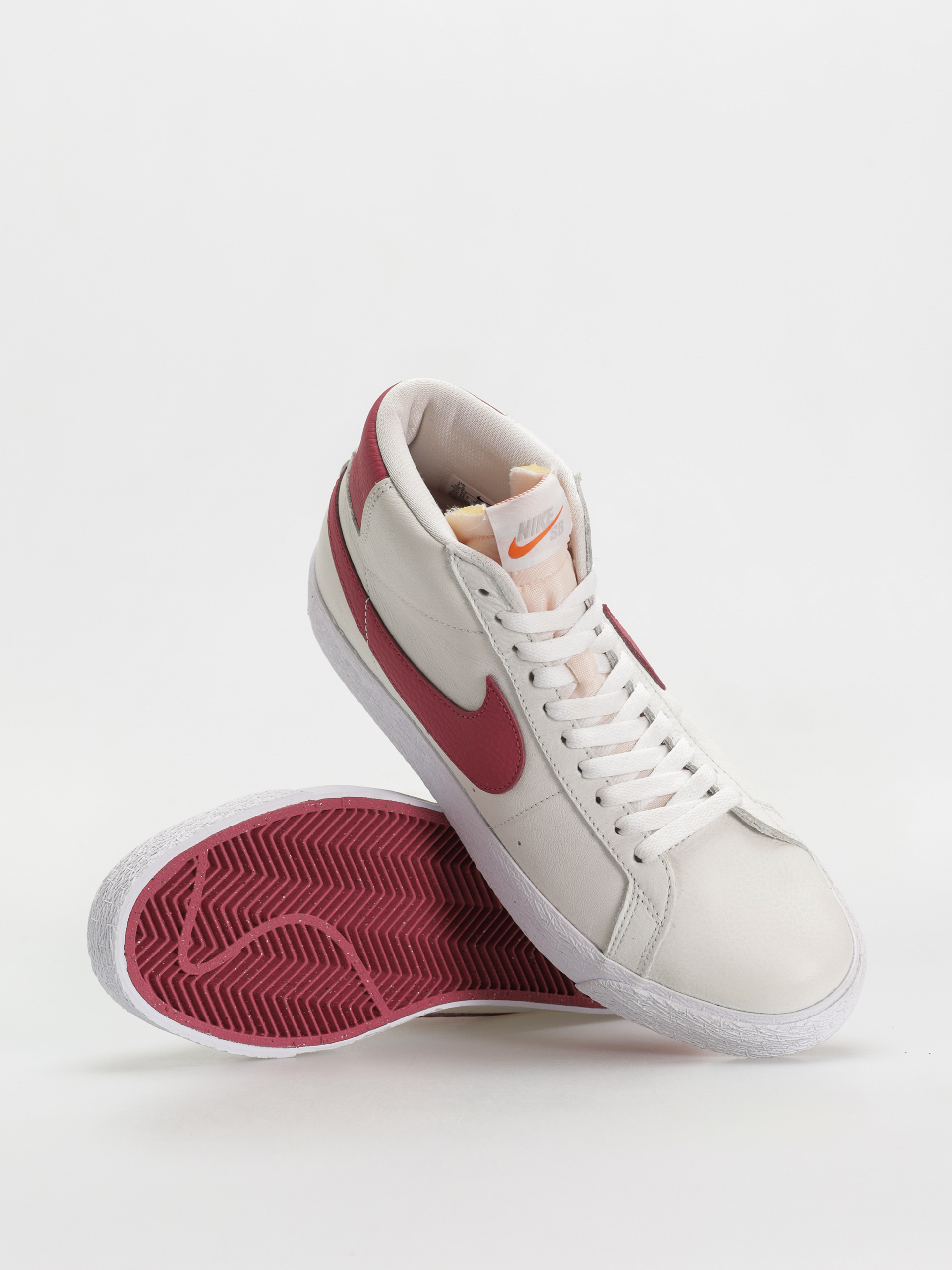 Nike SB Zoom Blazer Mid Iso Cipők (white/sweet beet white sweet beet)
