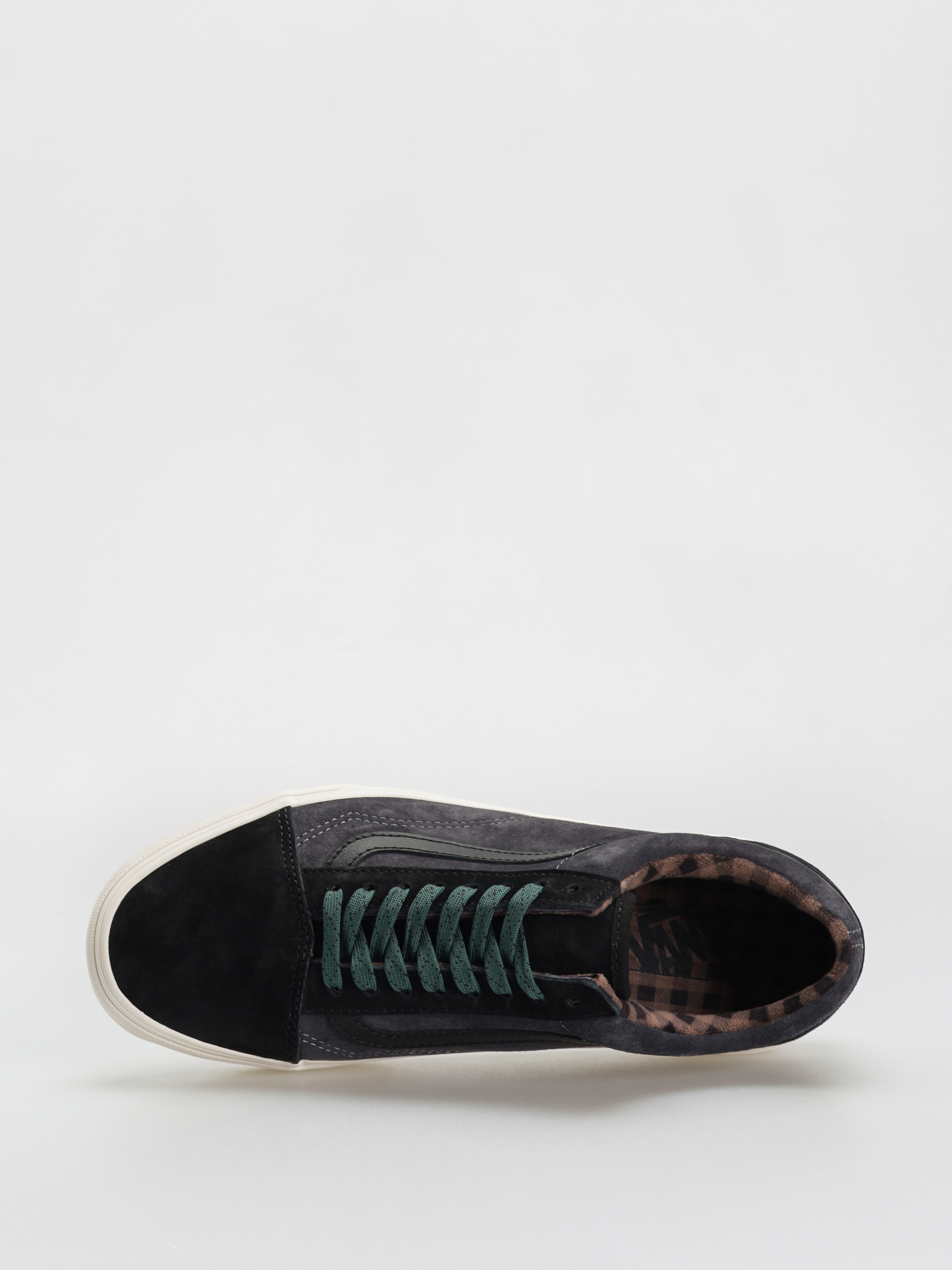 Vans Old Skool Cipők (pig suede plaid gray/black)