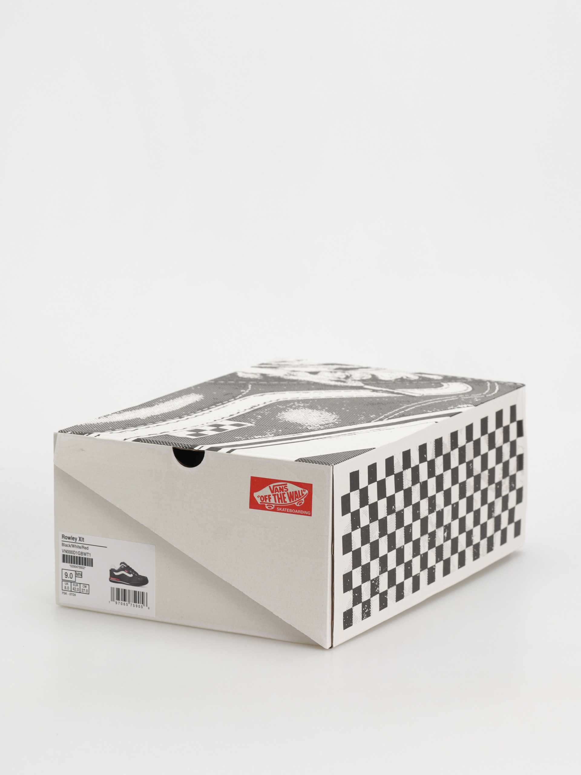 Vans Rowley Xlt Cipők (black/white/red)