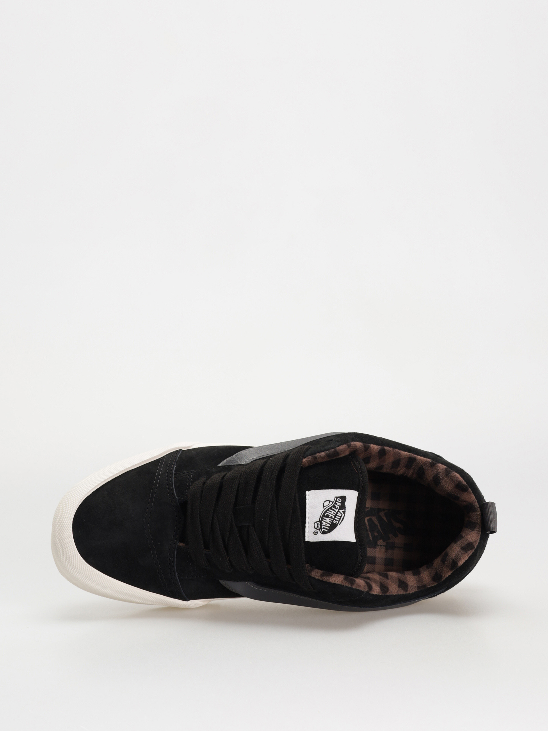 Vans Knu Skool Cipők (pig suede plaid gray/black)