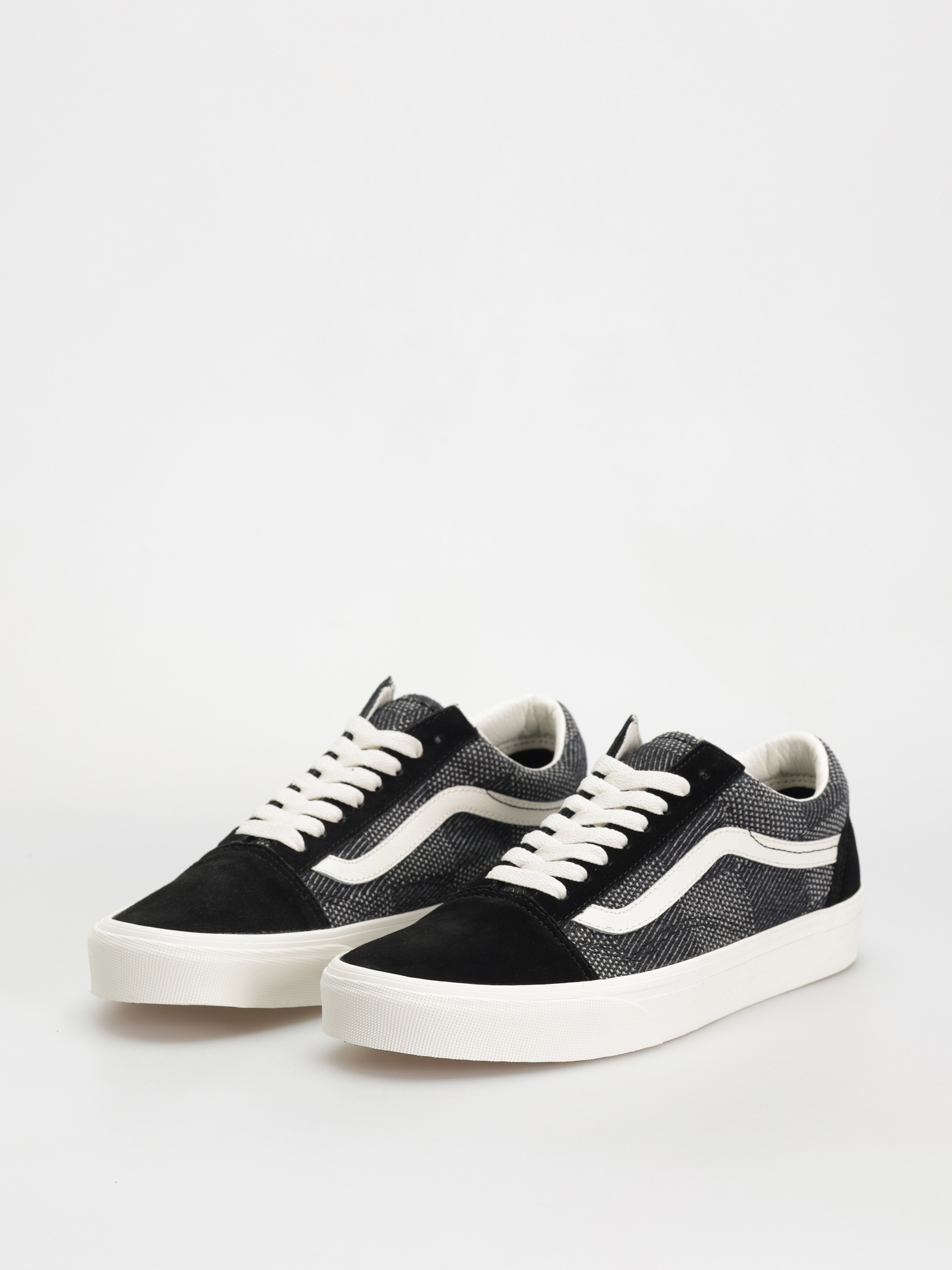 Vans Old Skool Cipők (denim check black)