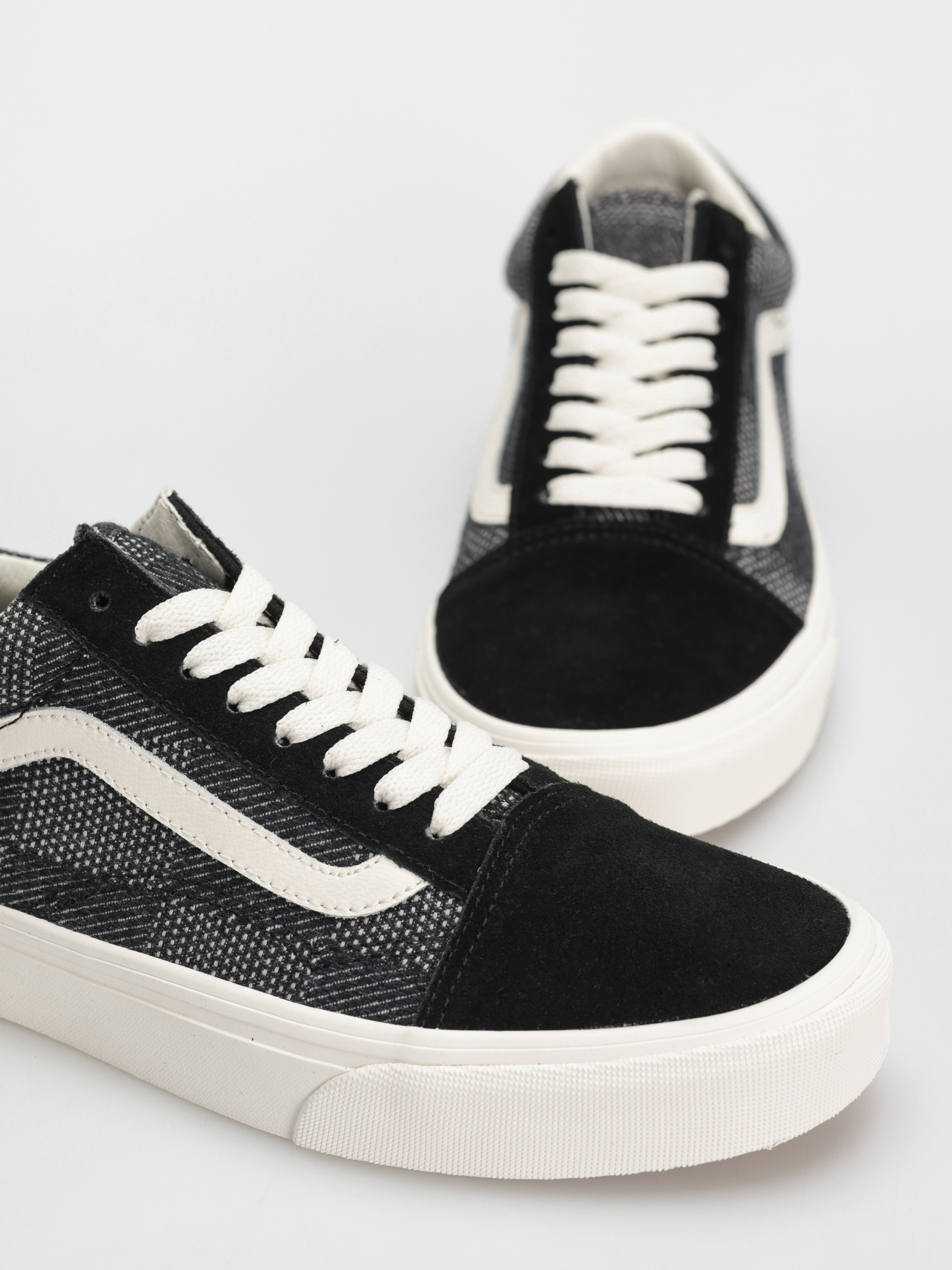 Vans Old Skool Cipők (denim check black)