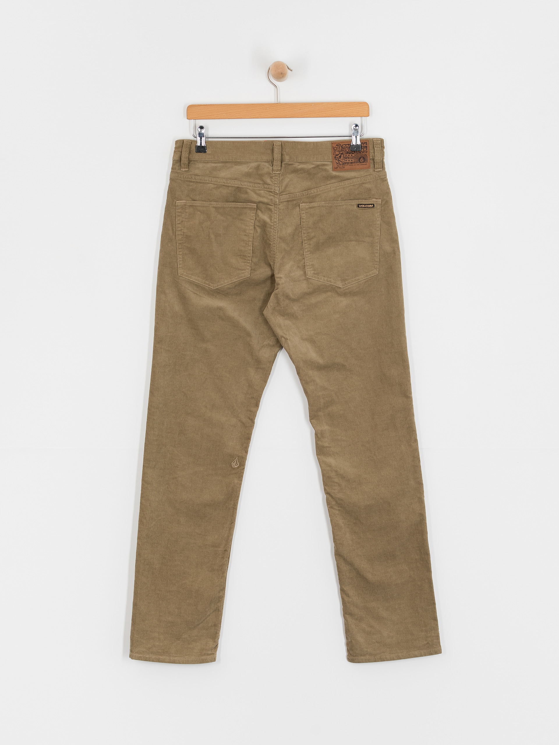 Volcom Solver 5 Pocket Cord Kisnadrág (khaki)