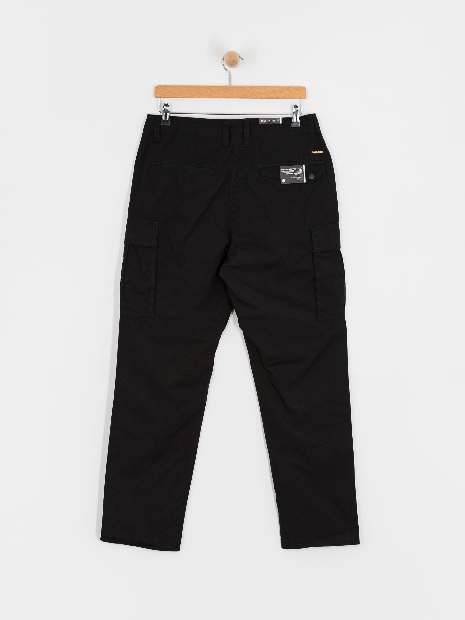 Volcom Strange Tripper Tapered Cargo Kisnadrág (black)