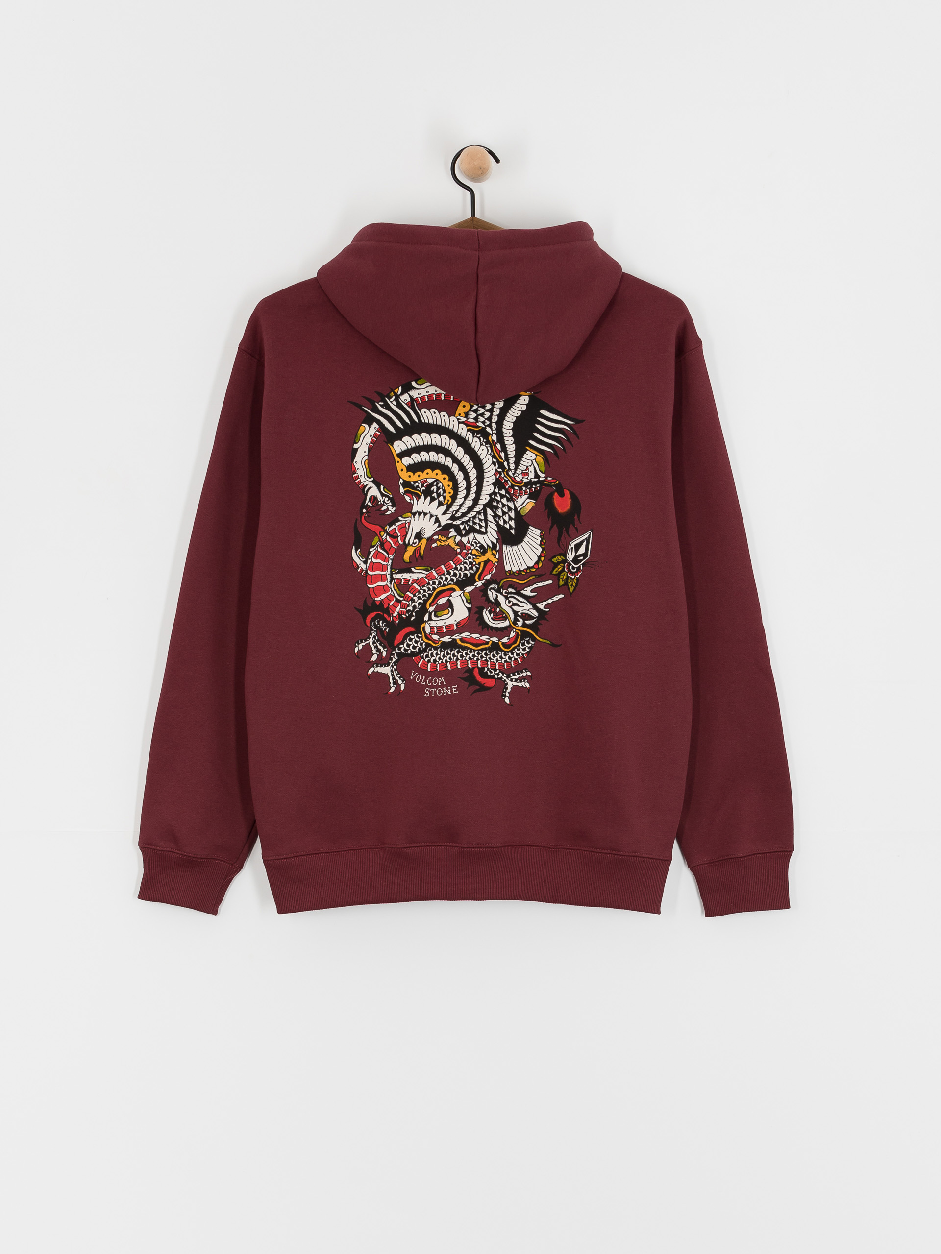 Volcom Lintell Classic HD Kapucnis pulóver (merlot)