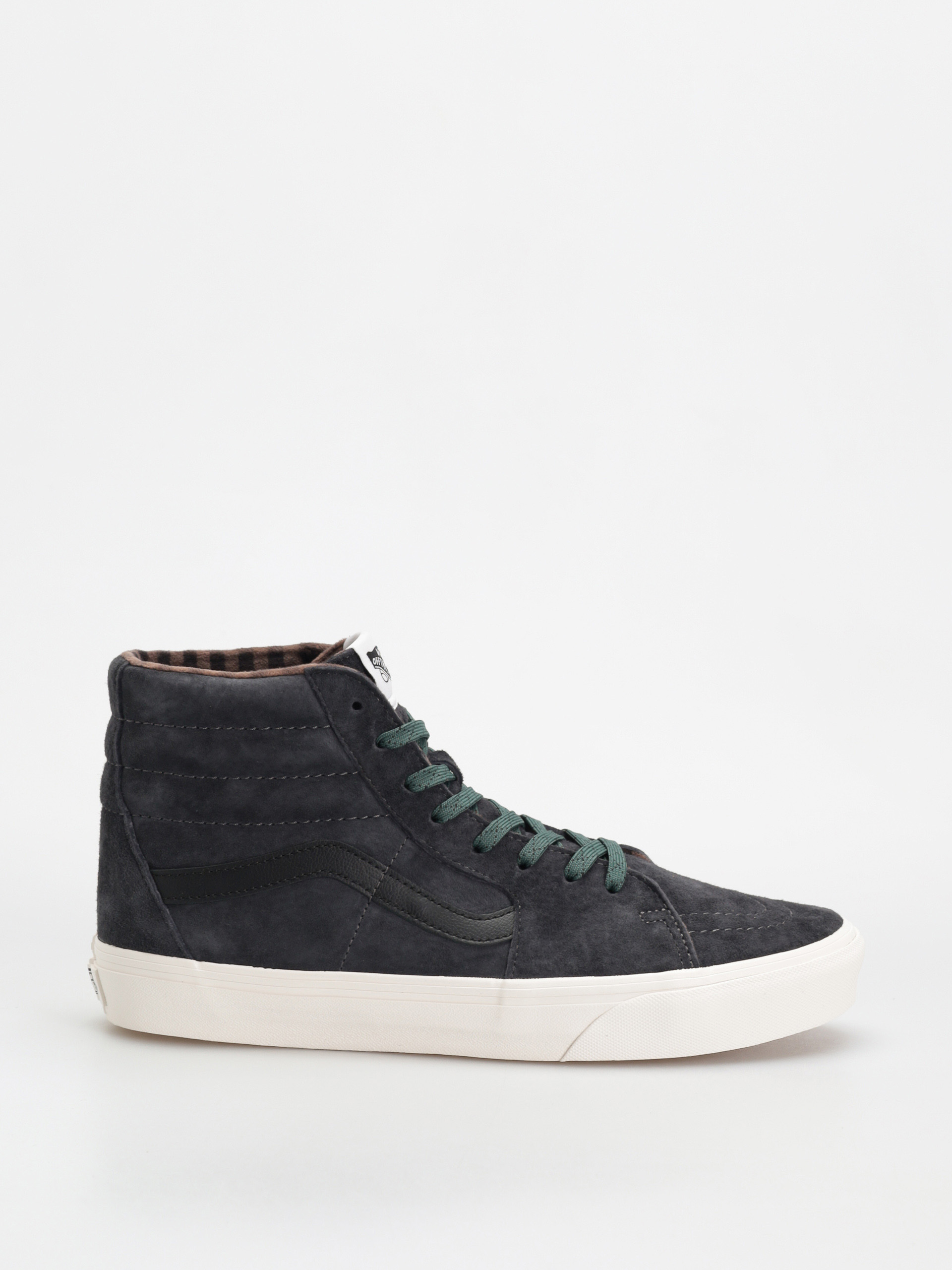 Vans Sk8 Hi Cipu0151k (pig suede plaid gray/black)