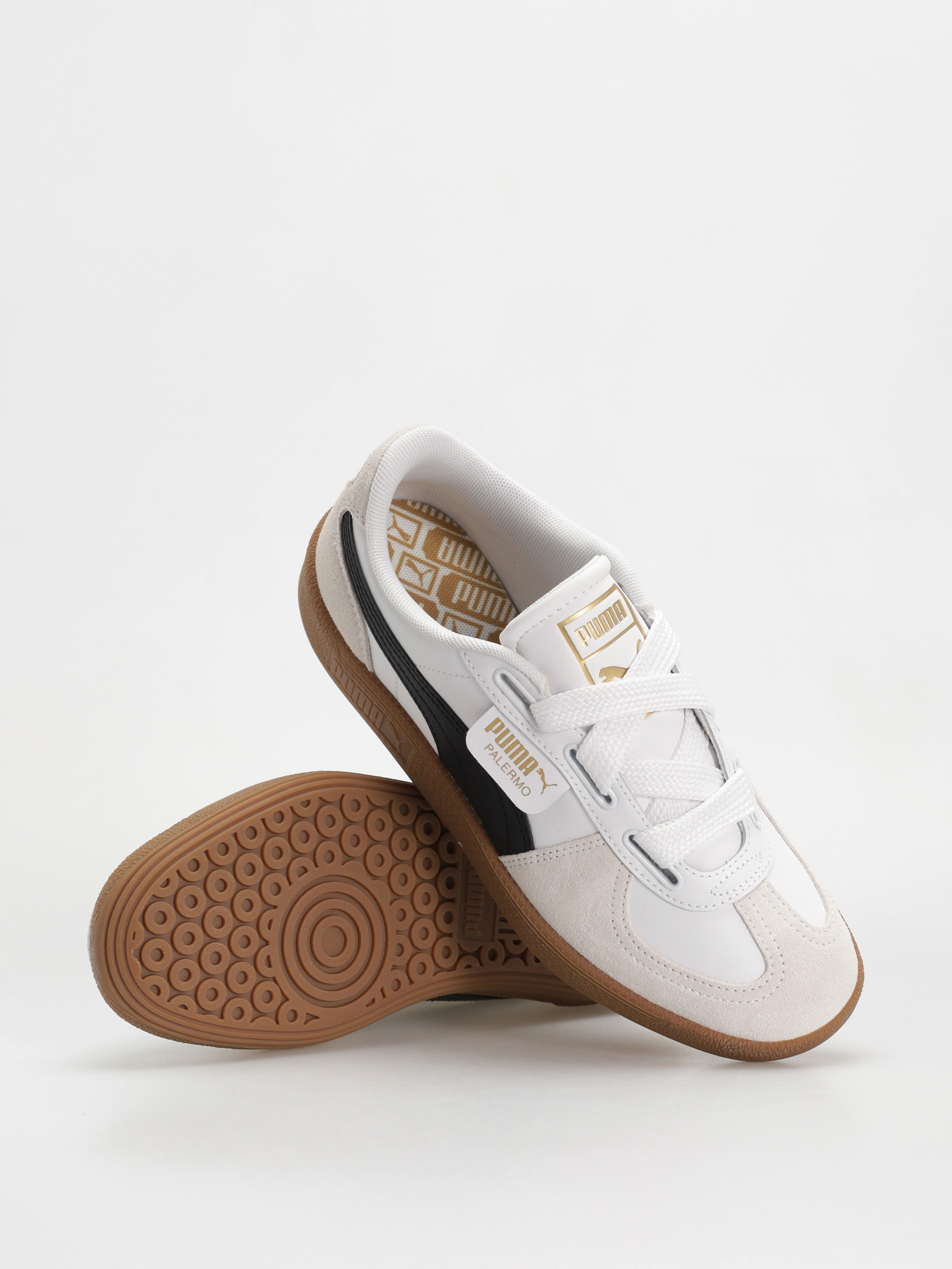 Puma Palermo Wide Lace SD Cipők (puma white puma black)