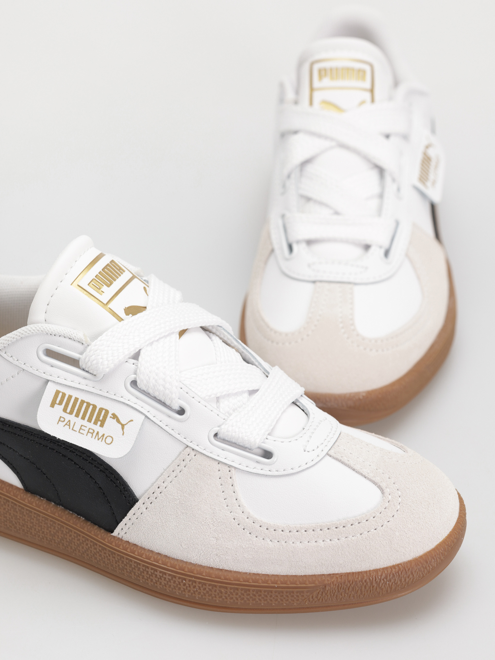 Puma Palermo Wide Lace SD Cipők (puma white puma black)