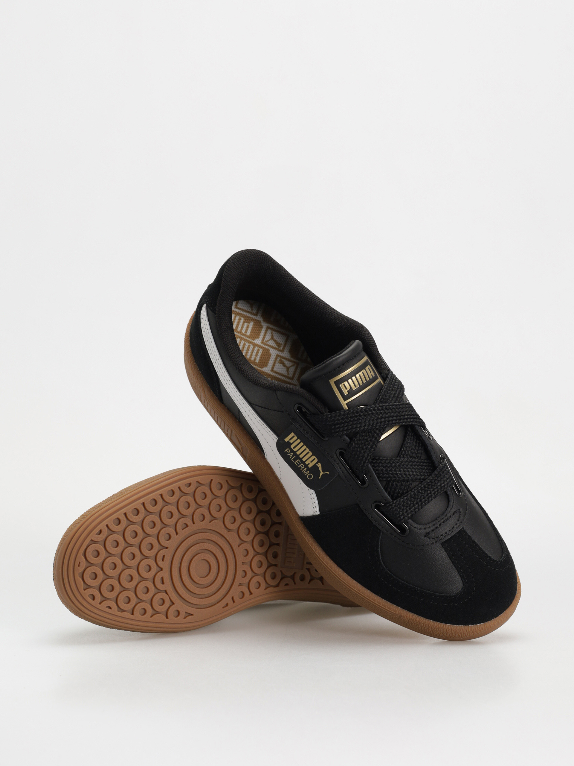 Puma Palermo Wide Lace SD Cipők (puma black puma white)