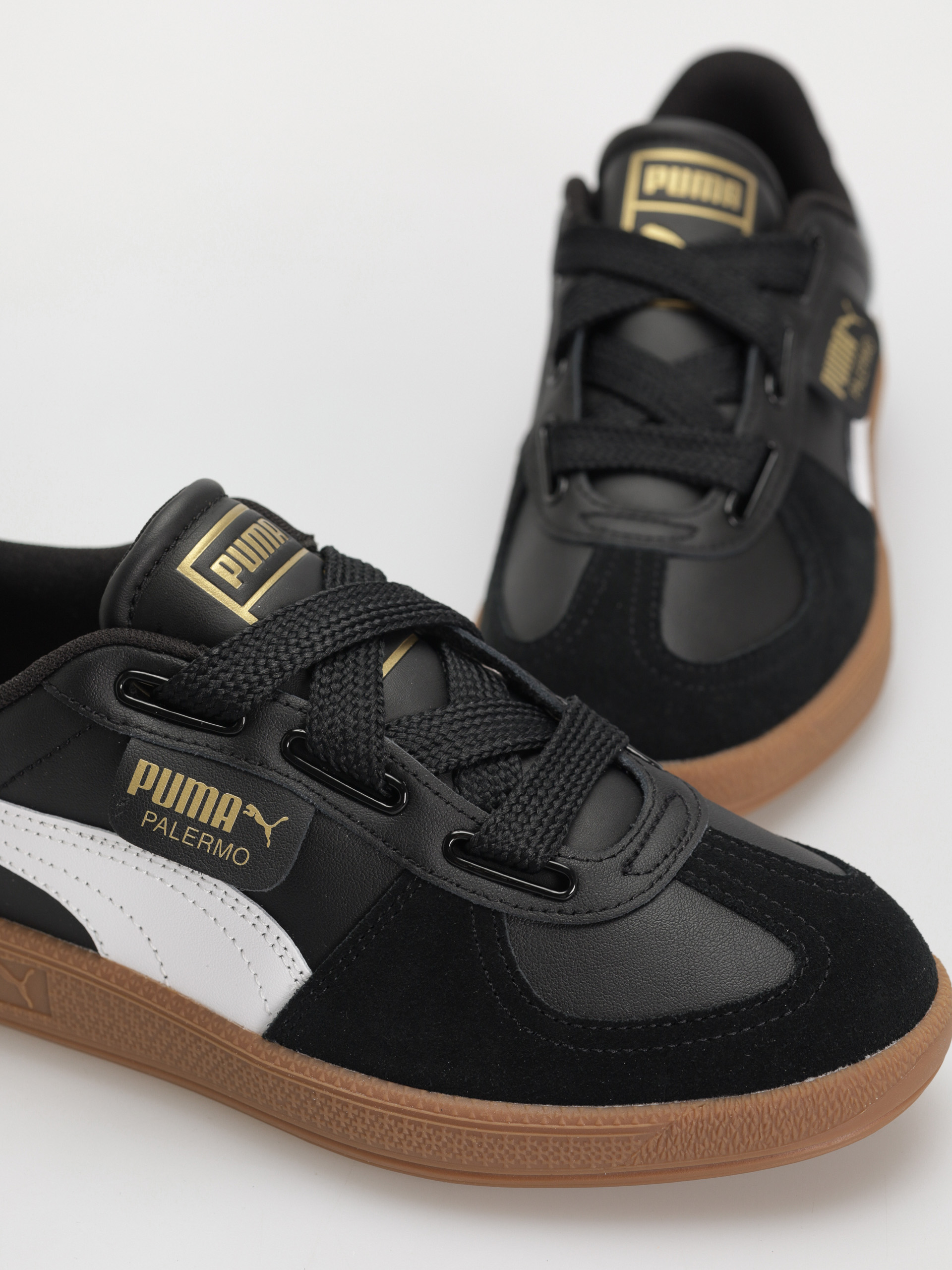Puma Palermo Wide Lace SD Cipők (puma black puma white)