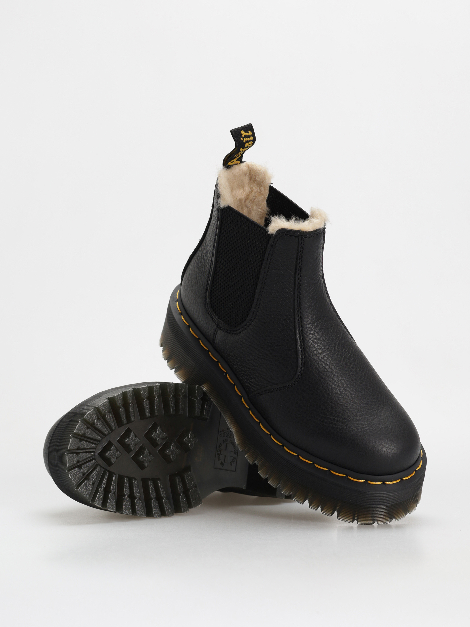 Dr. Martens 2976 Quad Fur Lined Wmn Cipők (black pisa)