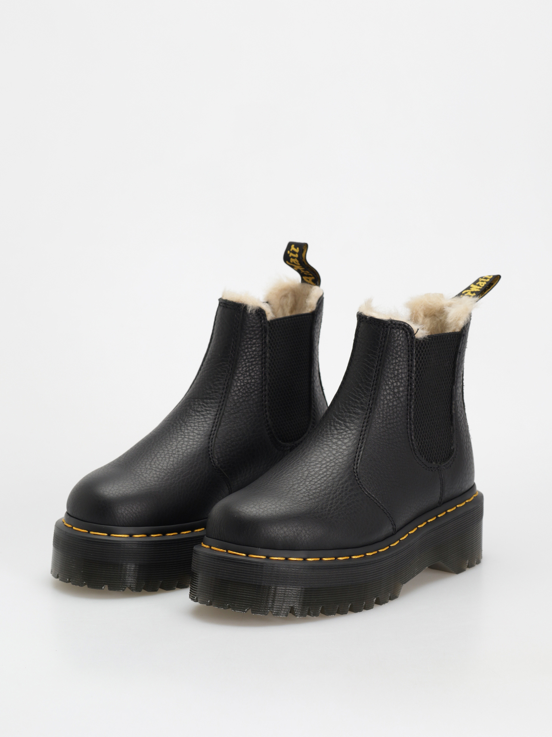 Dr. Martens 2976 Quad Fur Lined Wmn Cipők (black pisa)
