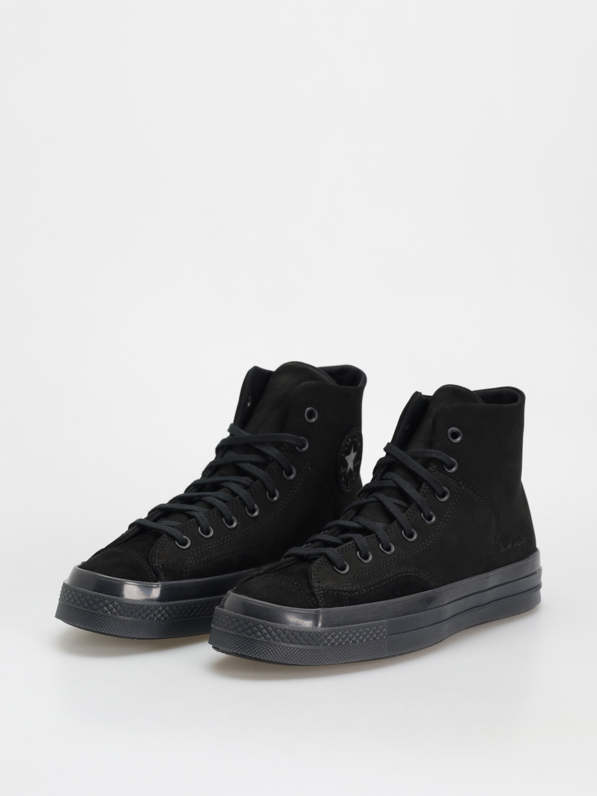 Converse Chuck 70 Hi Marquis Nubuck Suede Tornacipők (black/black/black)