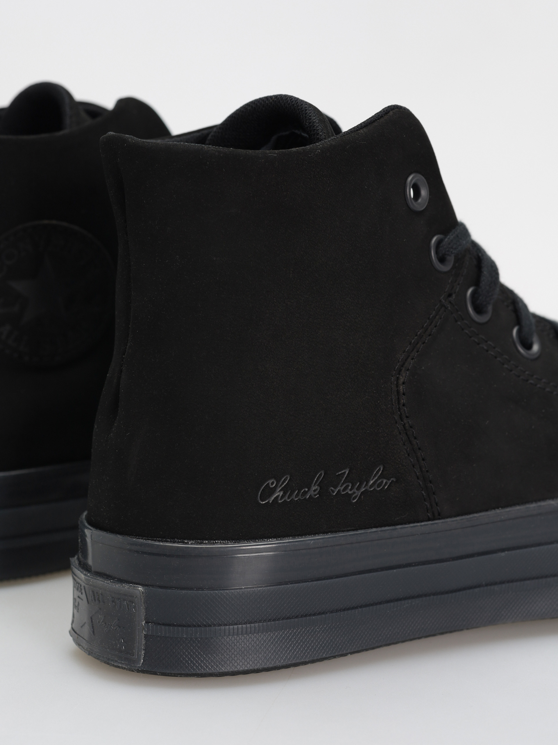 Converse Chuck 70 Hi Marquis Nubuck Suede Tornacipők (black/black/black)