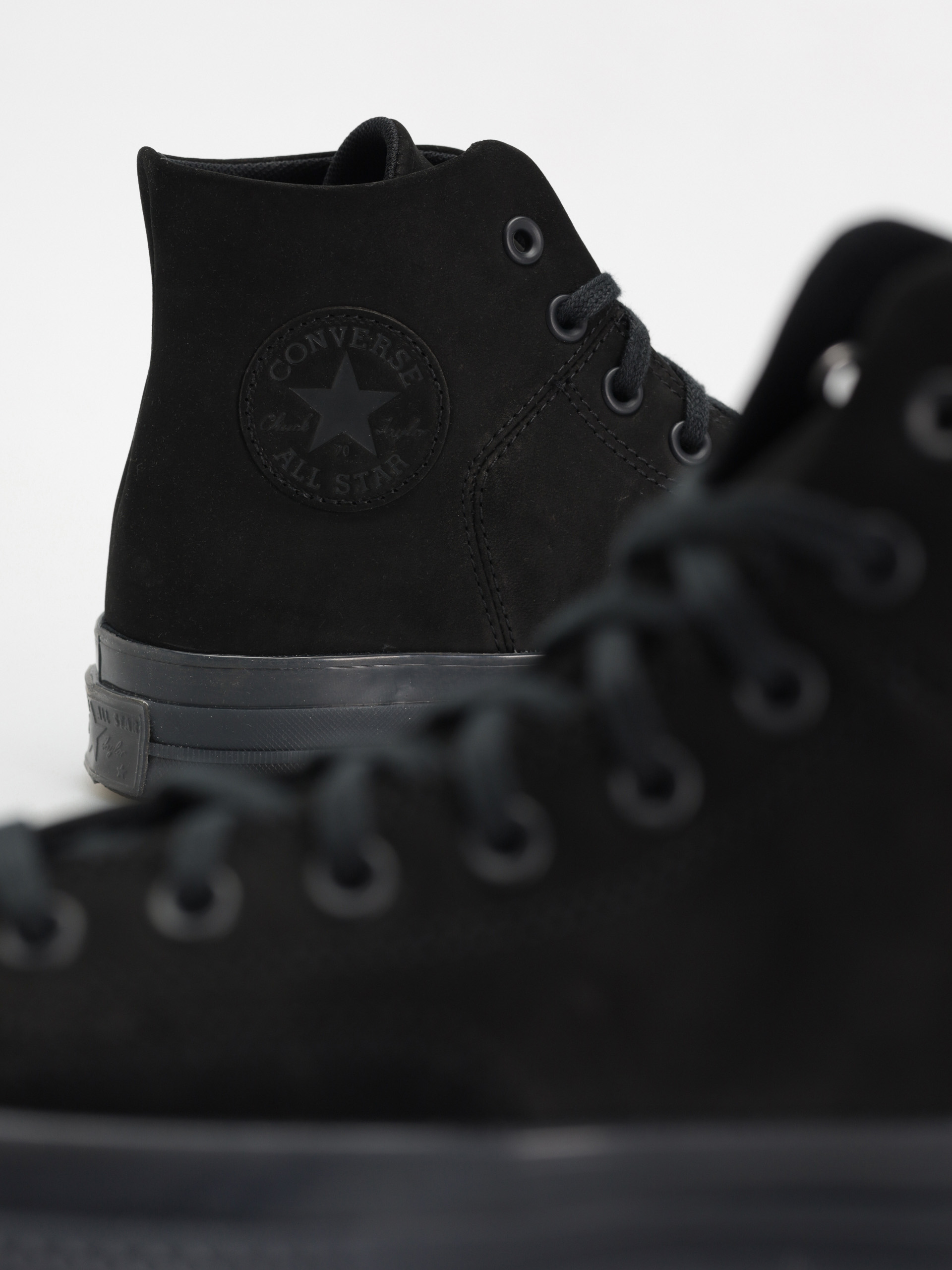 Converse Chuck 70 Hi Marquis Nubuck Suede Tornacipők (black/black/black)