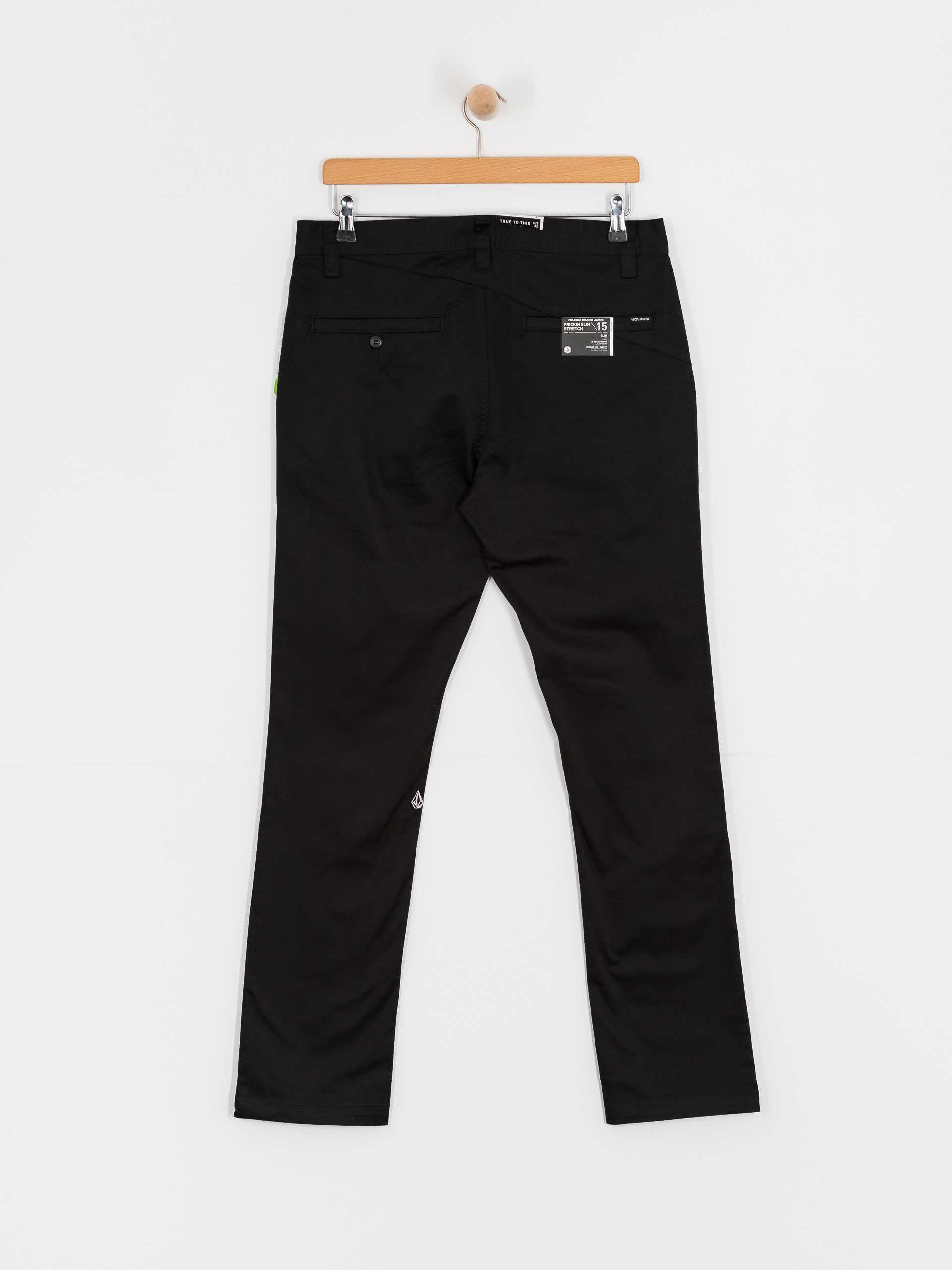 Volcom Frickin Slim Stretch Kisnadrág (black)
